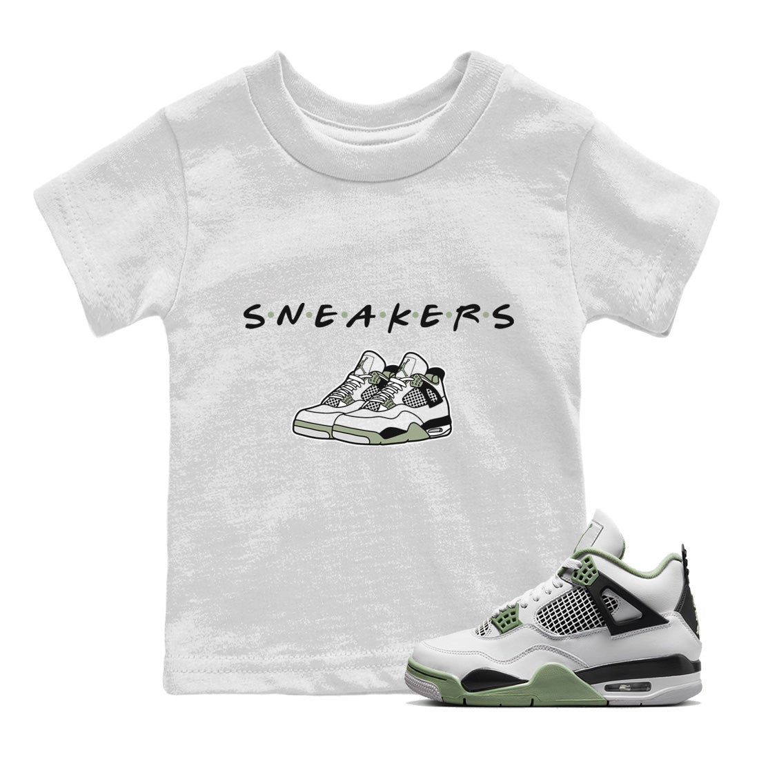 snkmatchs Kids Tops - Air Jordan 4 Seafoam
