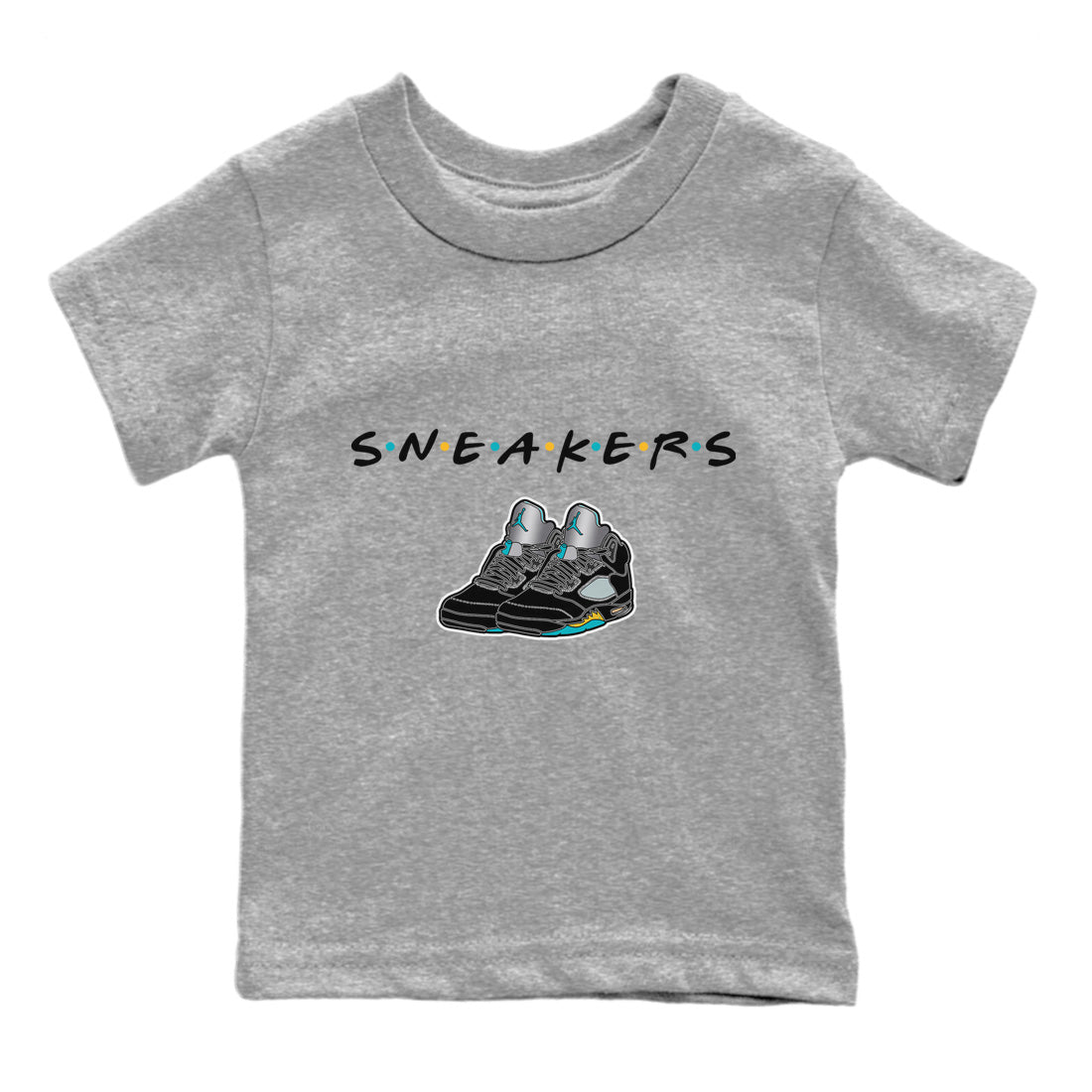 snkmatchs Kids Tops - Air Jordan 5 Aqua