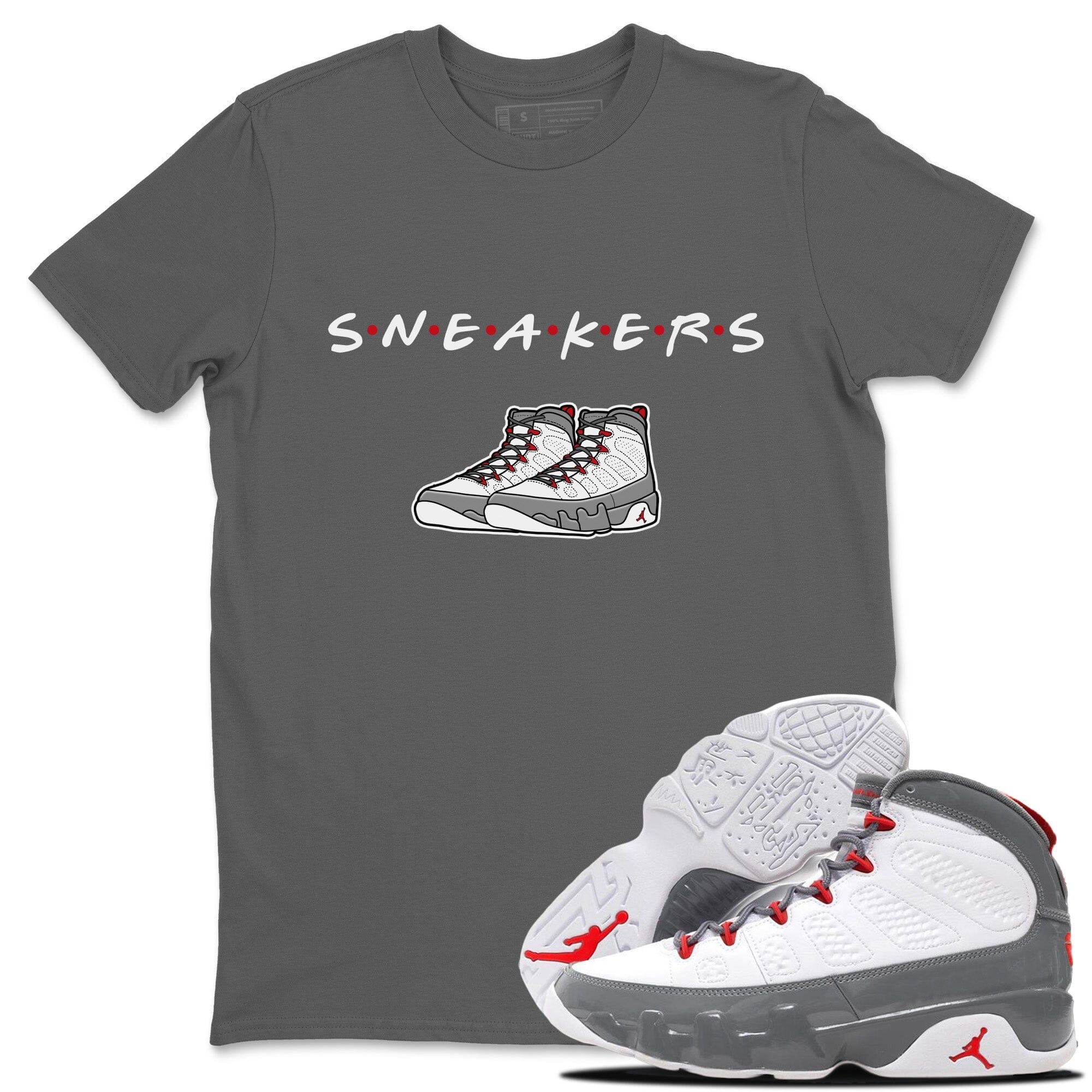 snkmatchs Unisex Tops - Air Jordan 9 Fire Red