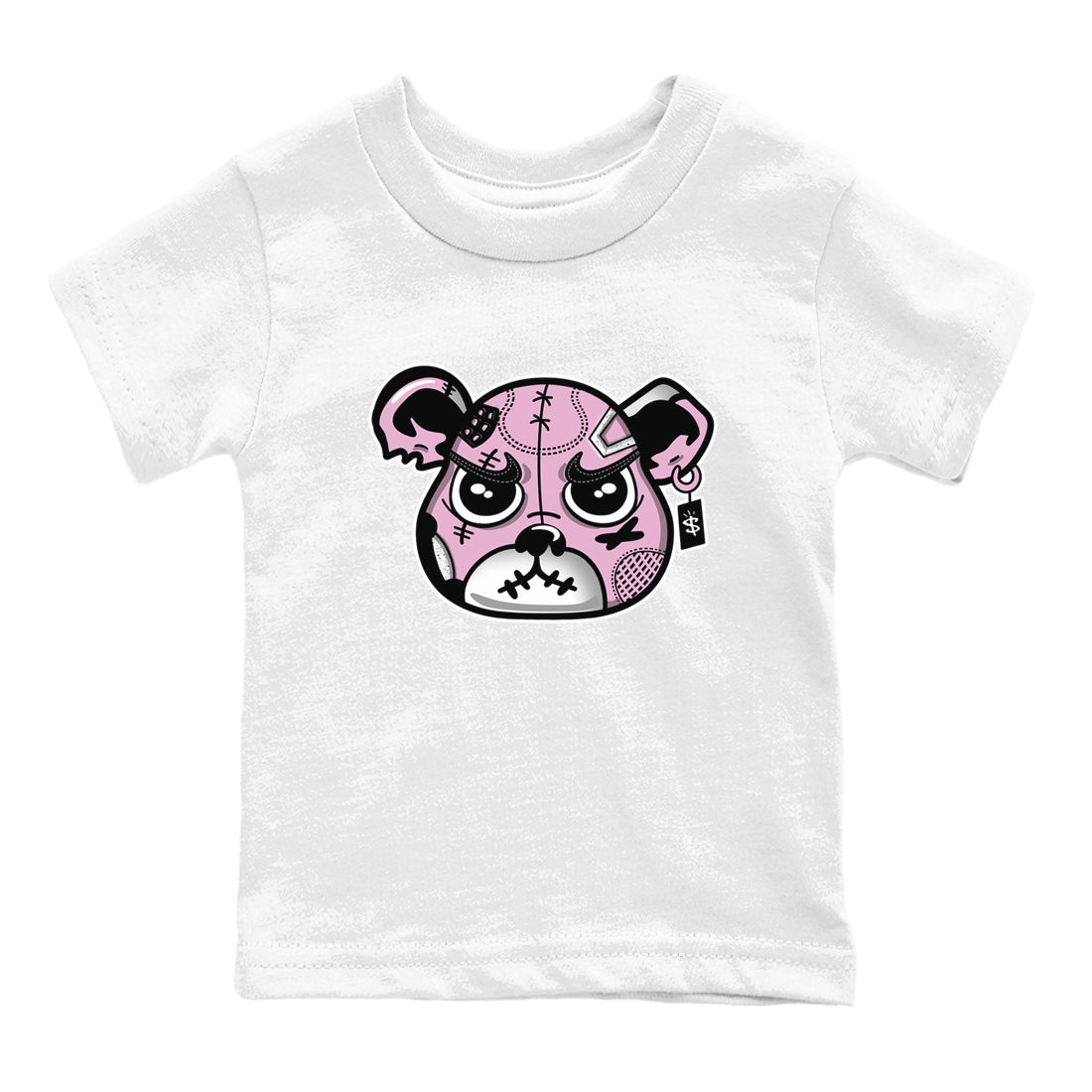 snkmatchs Bear Face snkmatch Tees Kids - Air Jordan 4 Orchid