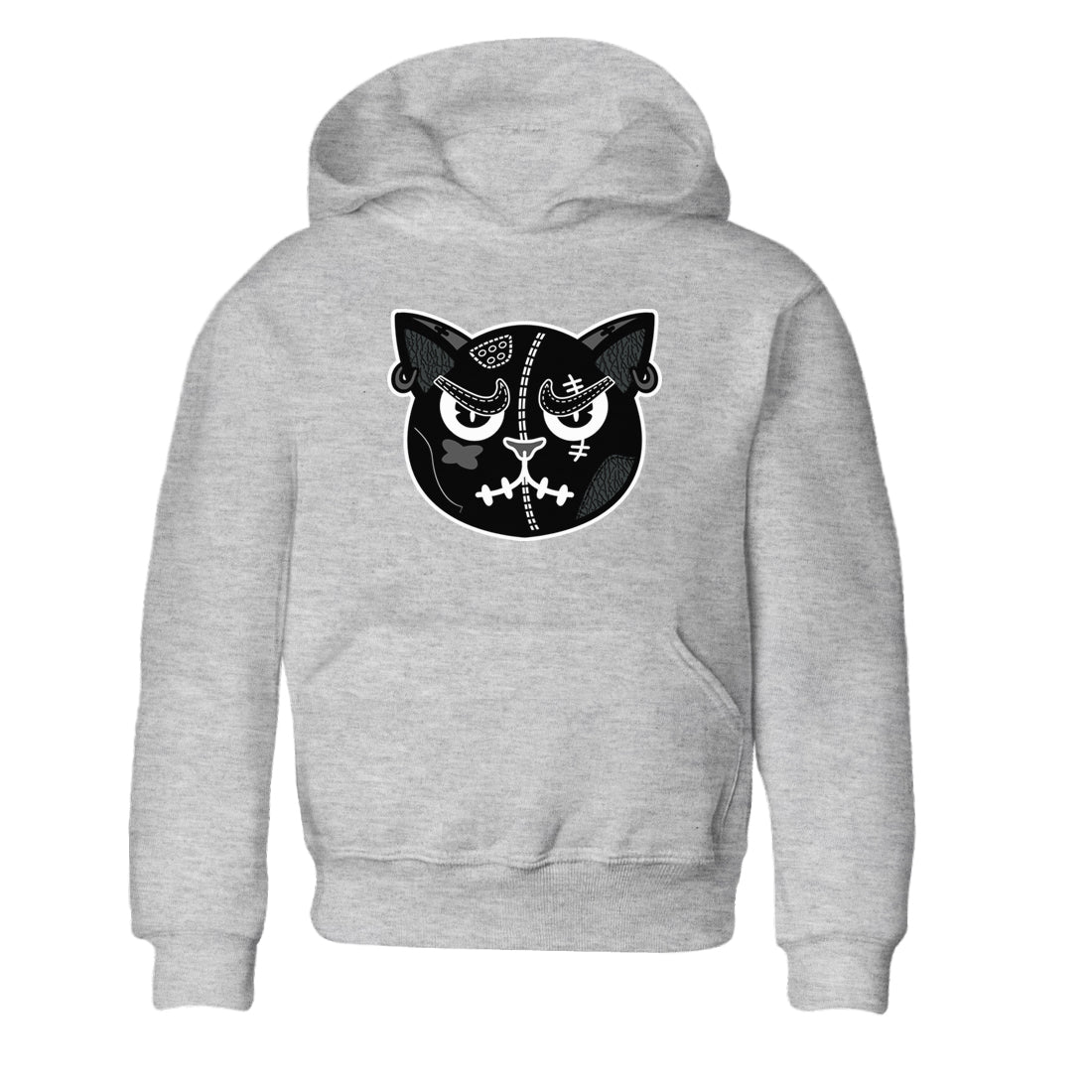 snkmatchs Cat Face snkmatch Tees Kids - Air Jordan 3 Black Cat