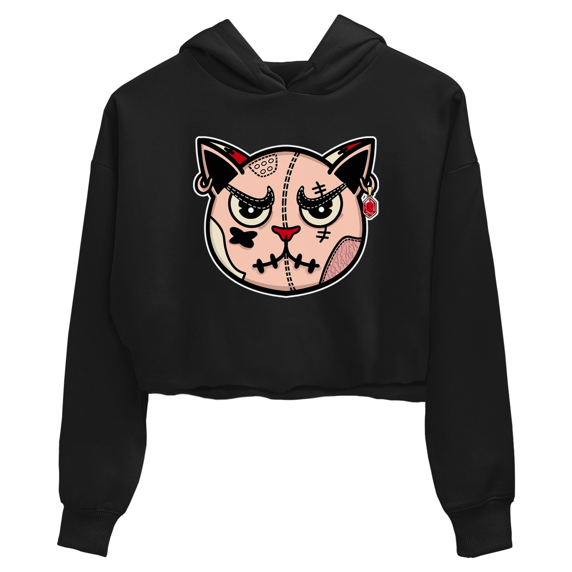 snkmatchs Cat Face snkmatch Women's Top - Air Jordan 3 Valentines Day