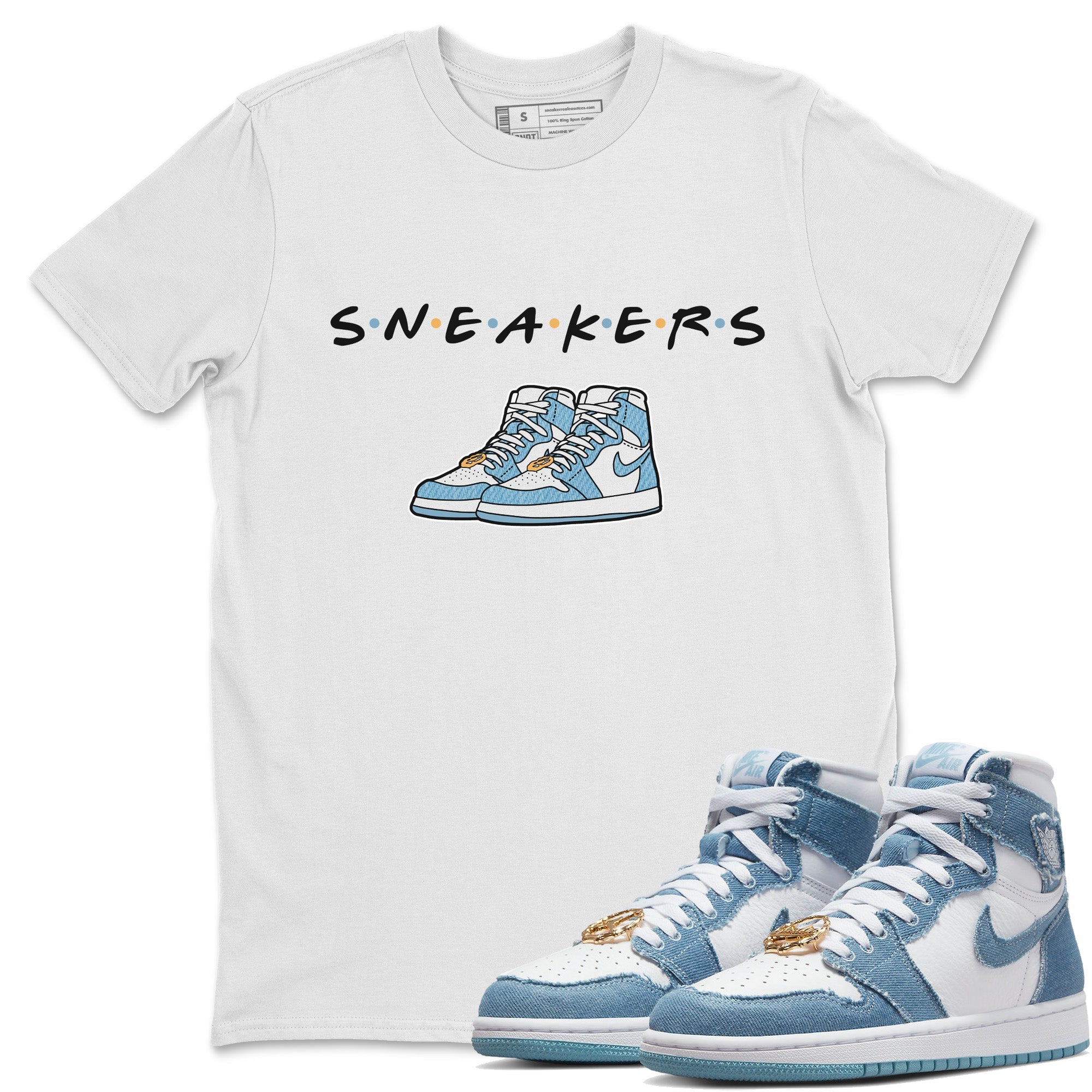 snkmatchs Unisex Tops - Air Jordan 1 Denim