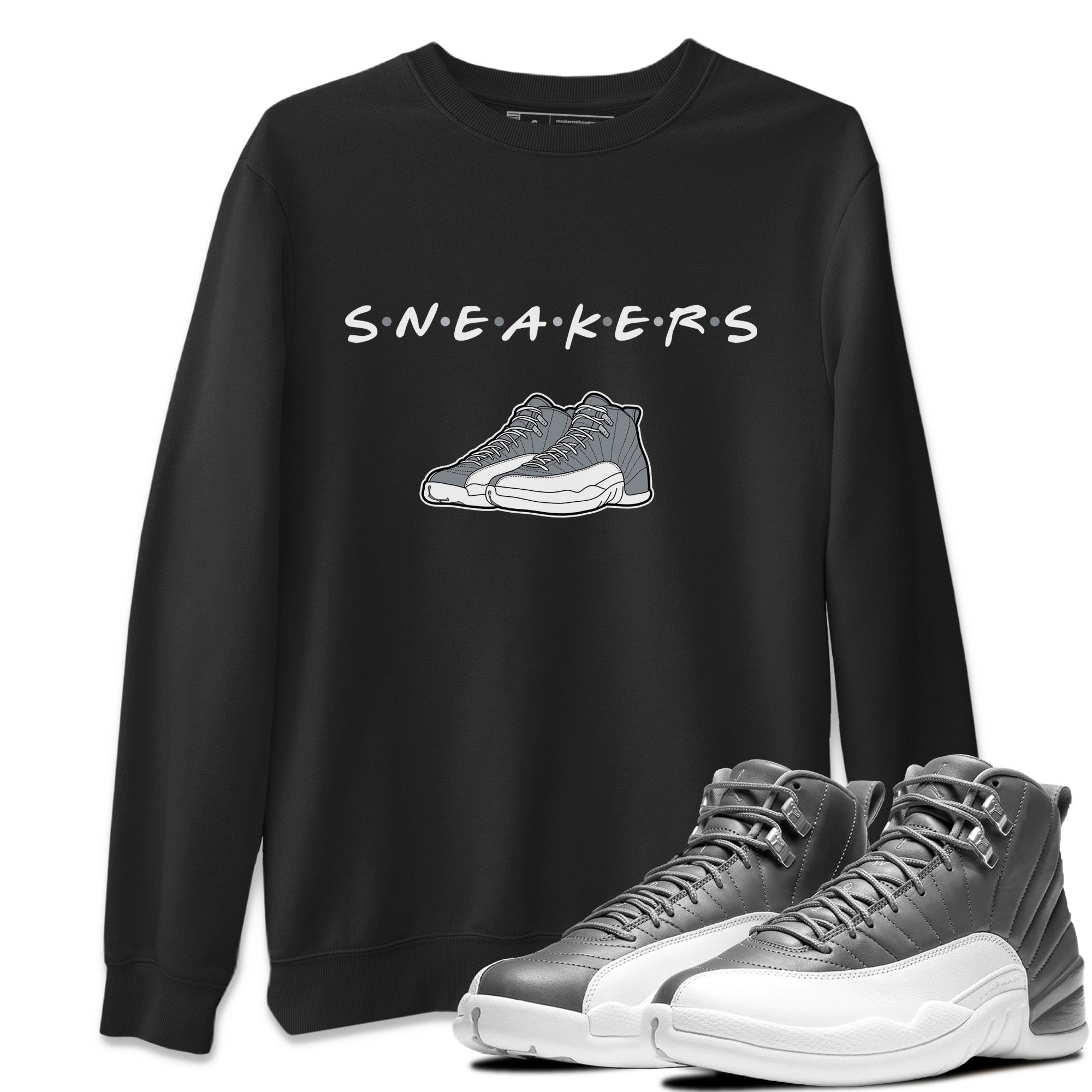 snkmatchs Unisex Tops - Air Jordan 12 Stealth