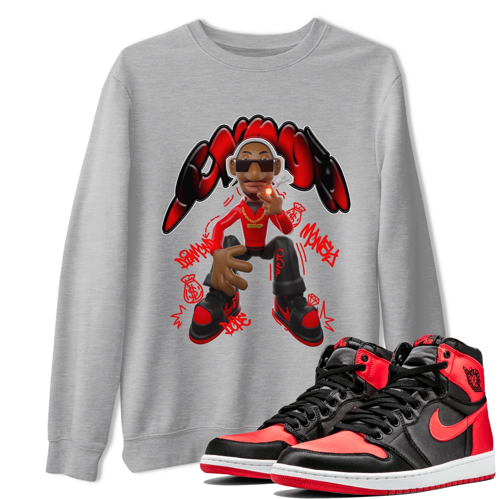 Snoop snkmatch Tee - Air Jordan 1 Satin Bred