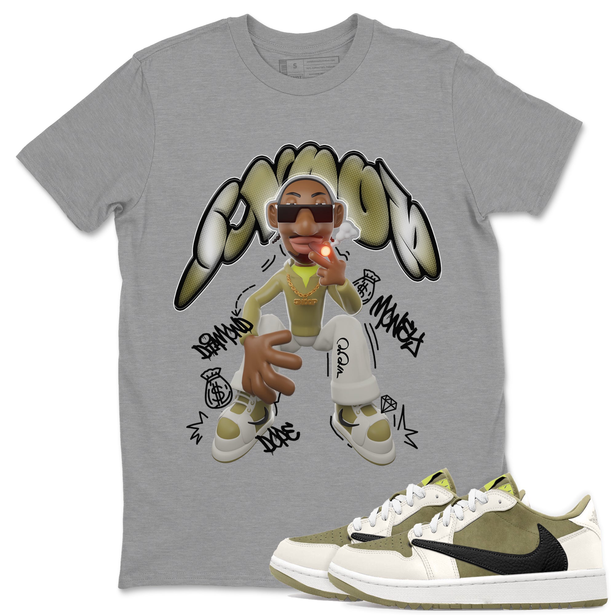 Snoop snkmatch Tee - Air Jordan 1 Travis Scott Golf