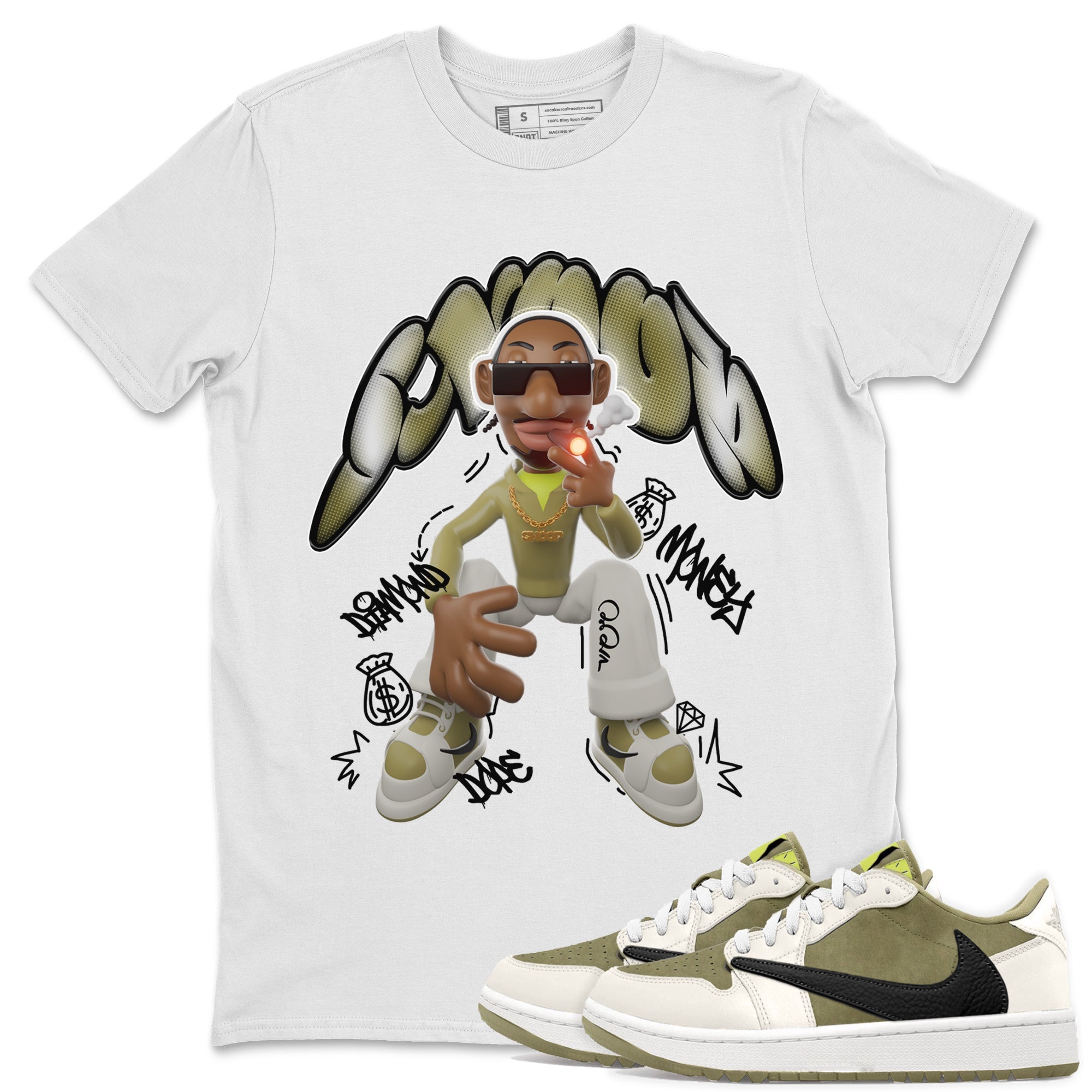 Snoop snkmatch Tee - Air Jordan 1 Travis Scott Golf