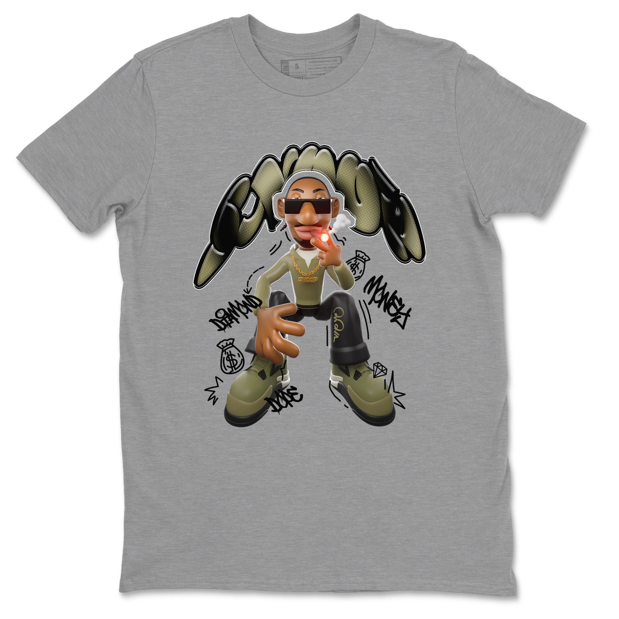 Snoop snkmatch Tee - Air Jordan 4 Medium Olive
