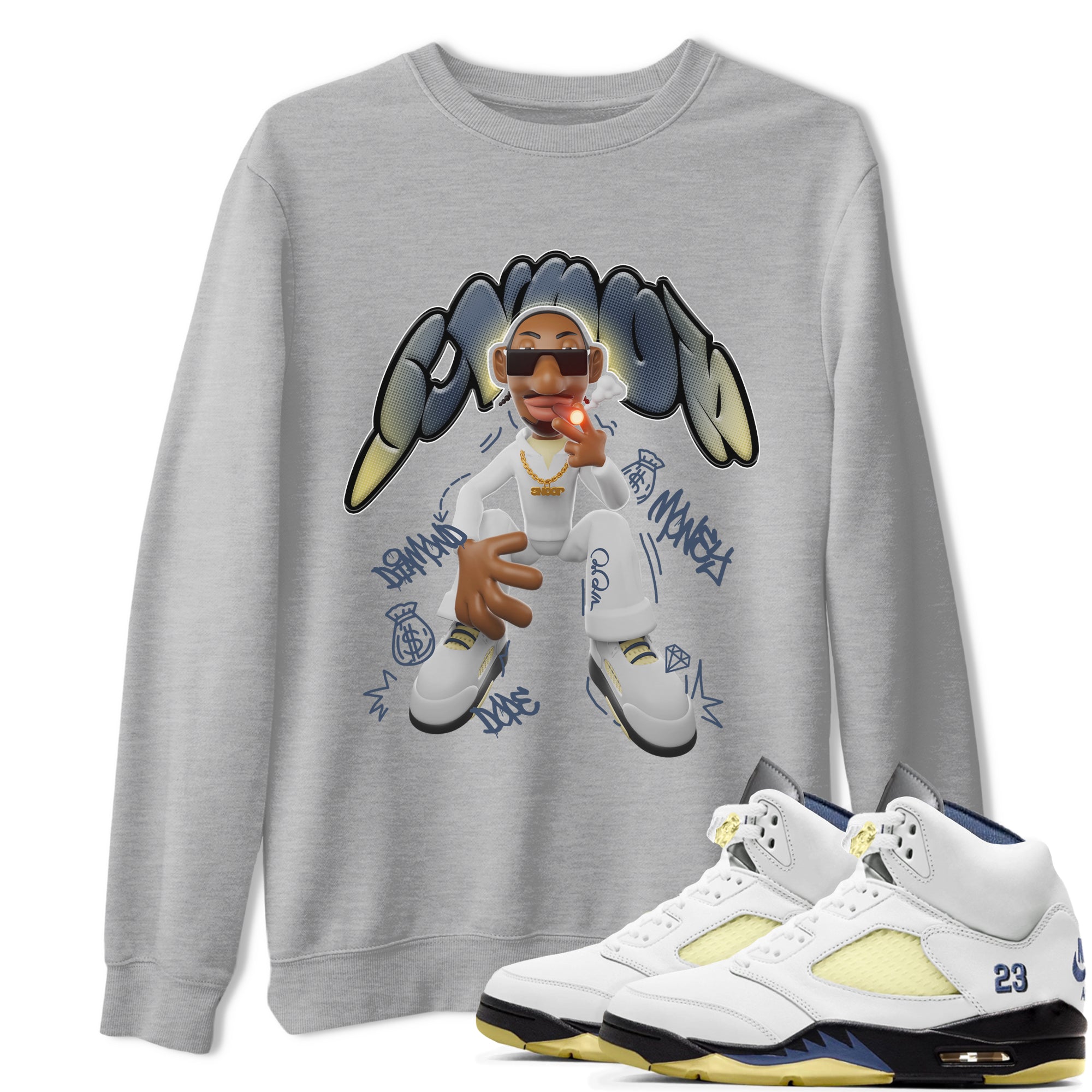 Snoop snkmatch Tee - Air Jordan 5 A Ma Maniere x Photon Dust