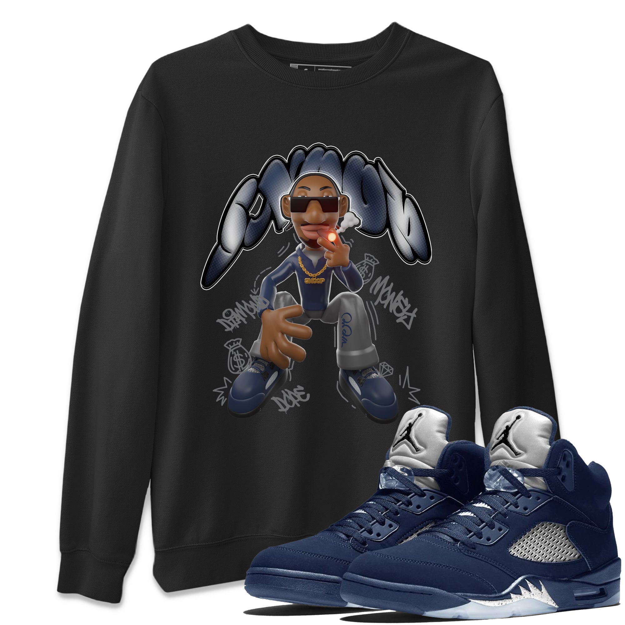 Snoop snkmatch Tee - Air Jordan 5 Georgetown