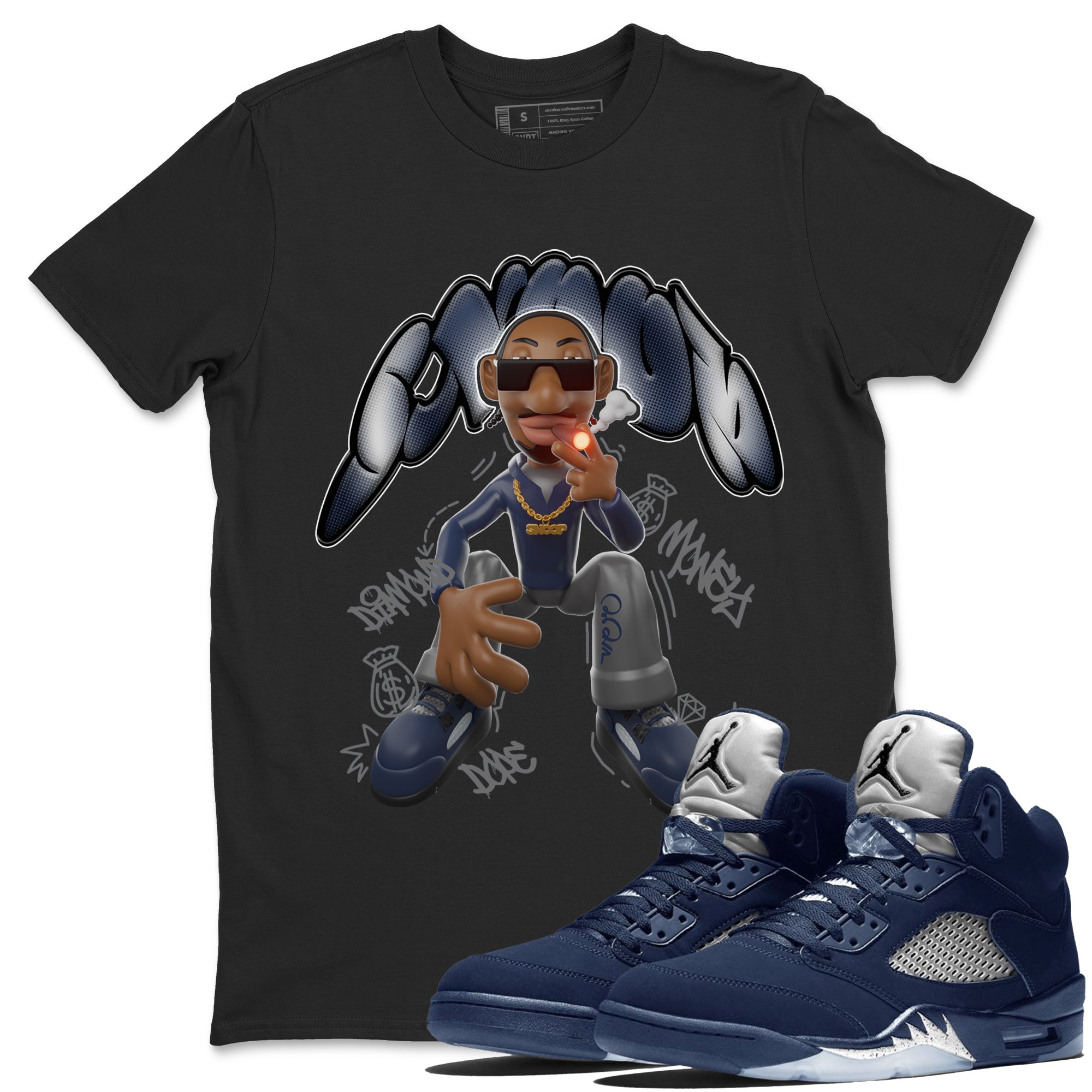 Snoop snkmatch Tee - Air Jordan 5 Georgetown