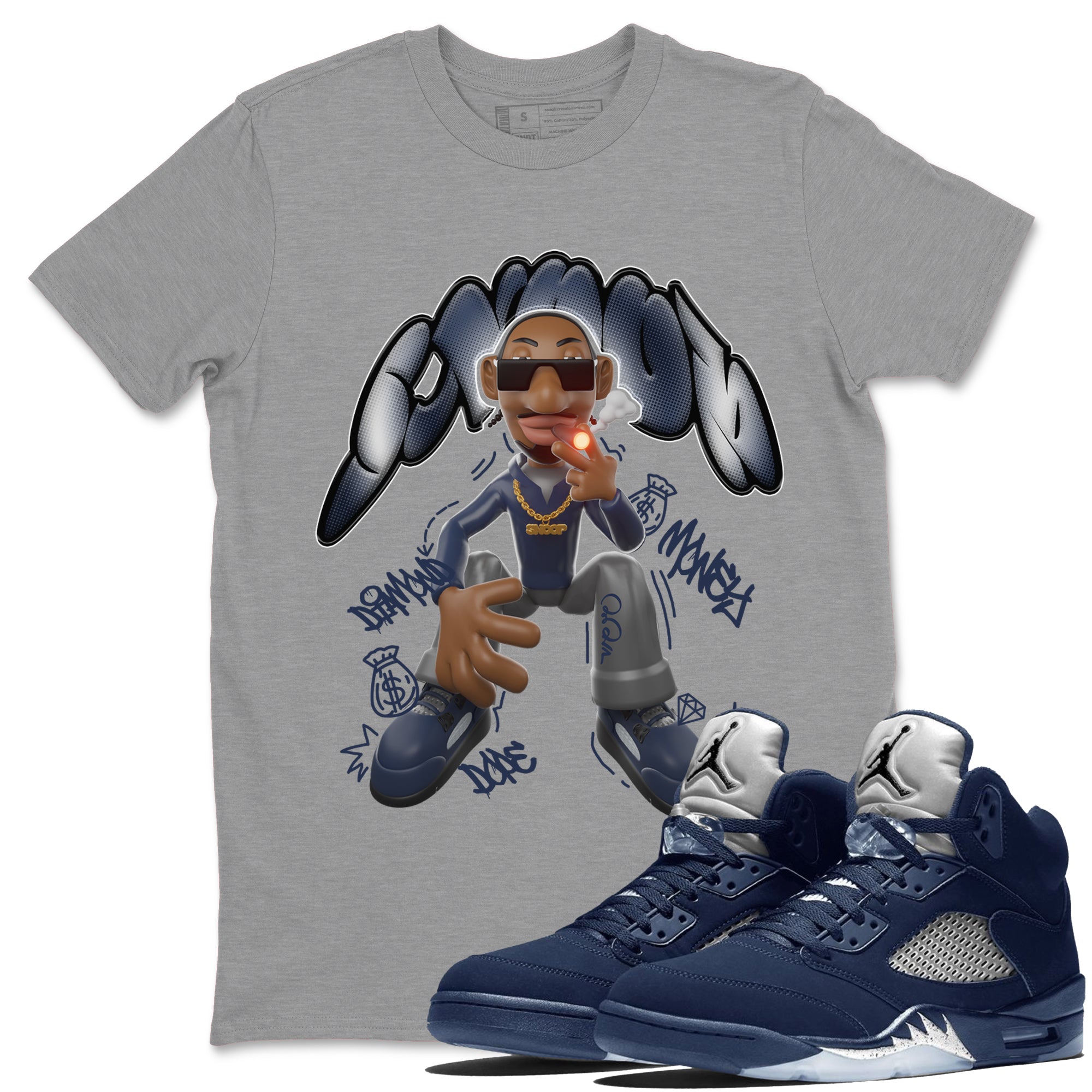 Snoop snkmatch Tee - Air Jordan 5 Georgetown