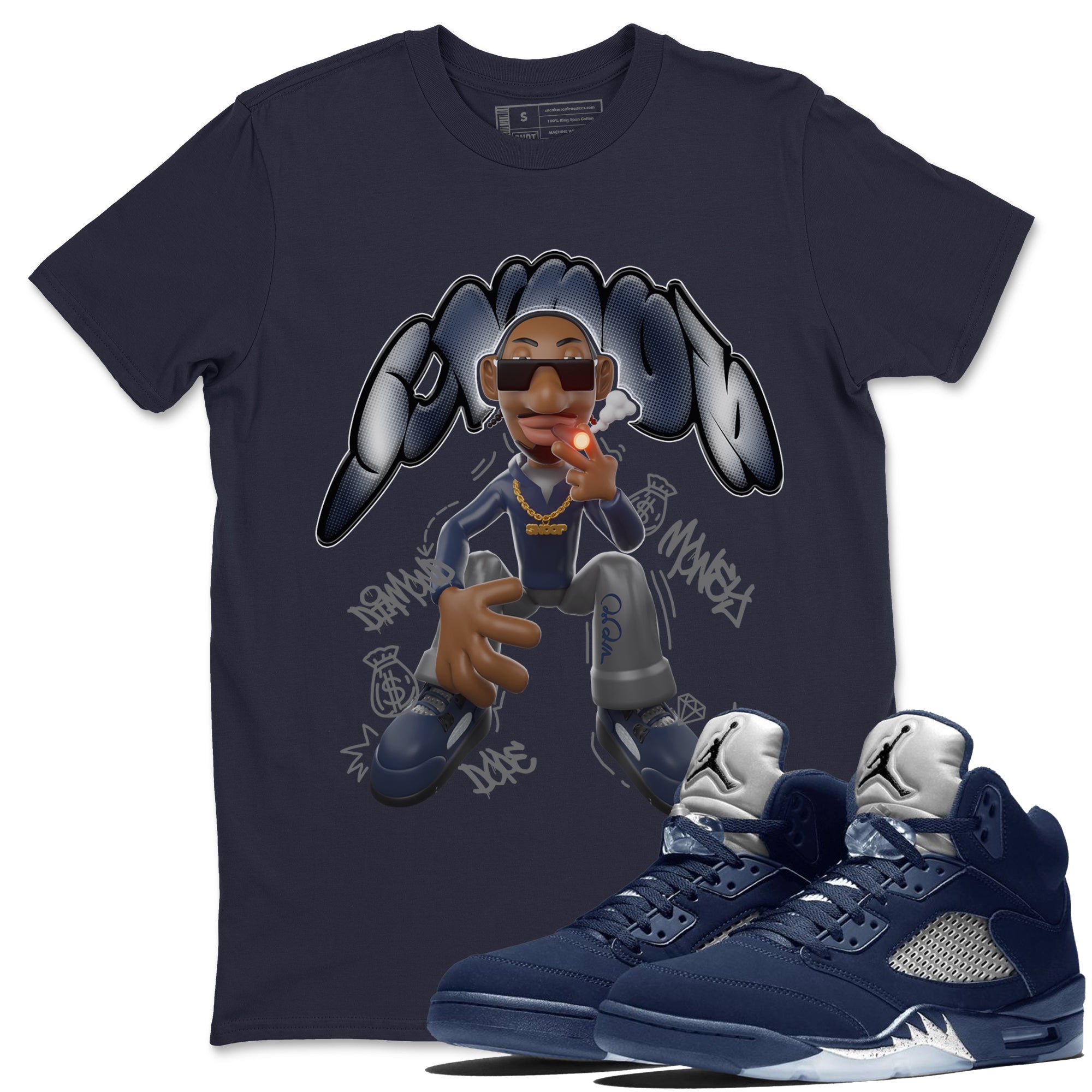 Snoop snkmatch Tee - Air Jordan 5 Georgetown