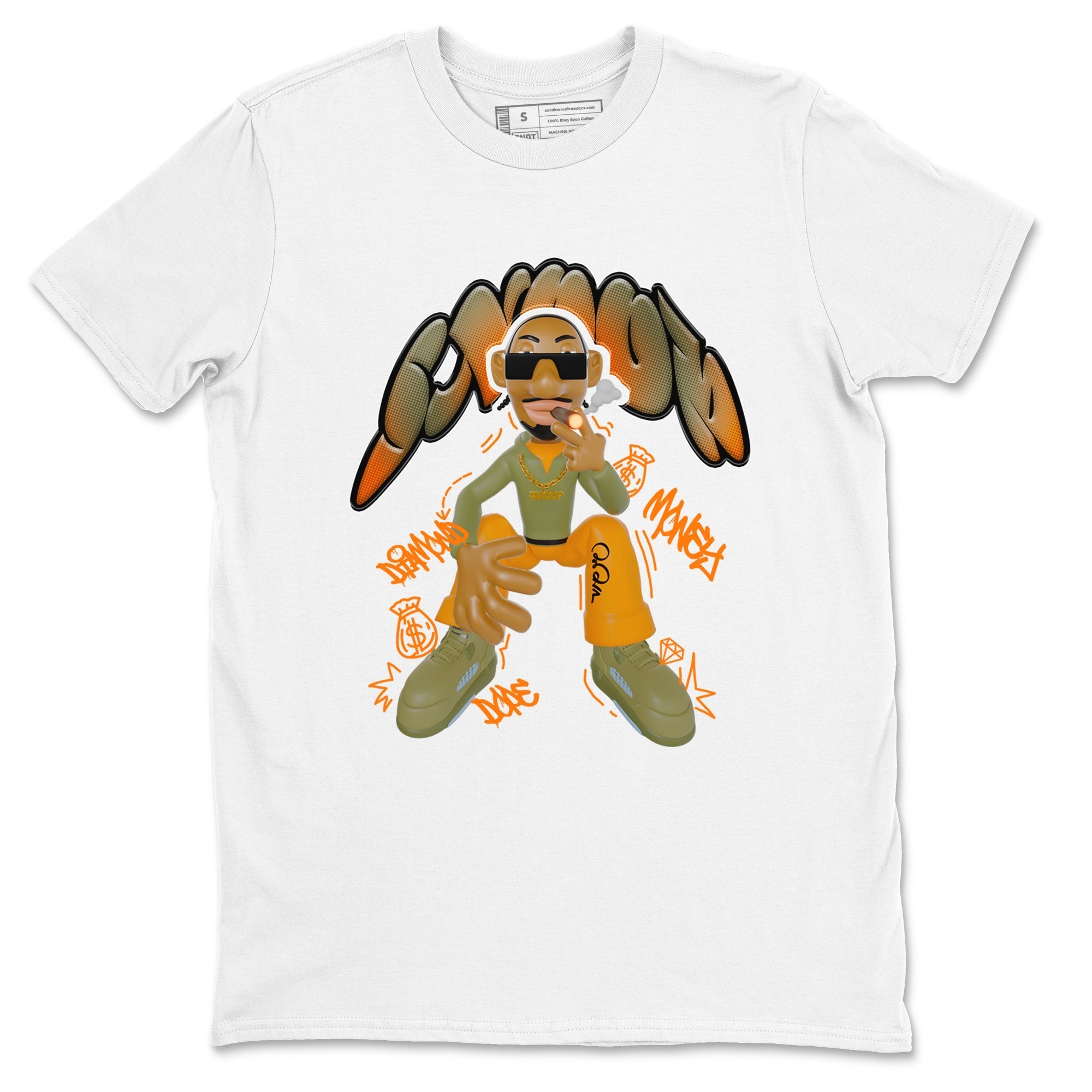Snoop snkmatch Tees - Air Jordan 5 Olive