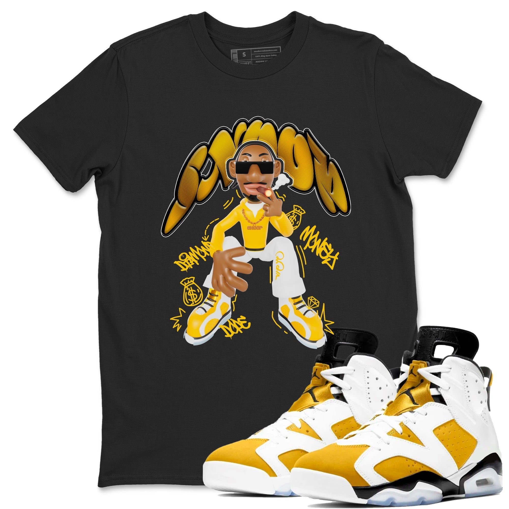 Snoop snkmatch Tee - Air Jordan 6 Yellow Ochre