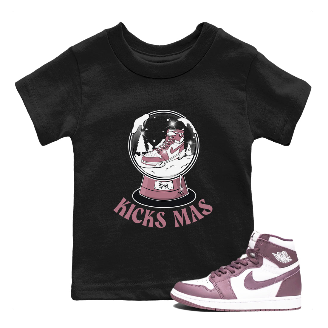 Snow Ball snkmatch Tee Kids - Air Jordan 1 Mauve