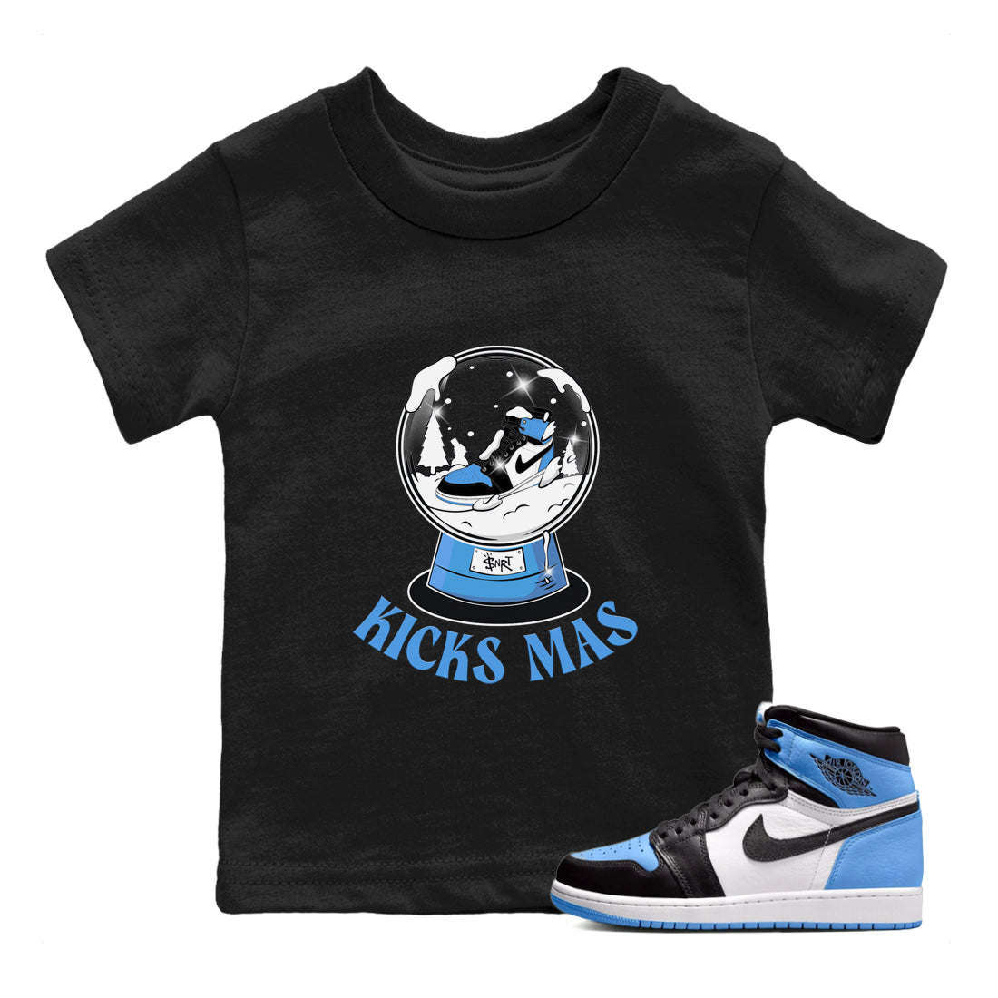 Snow Ball snkmatch Tee Kids - Air Jordan 1 UNC Toe