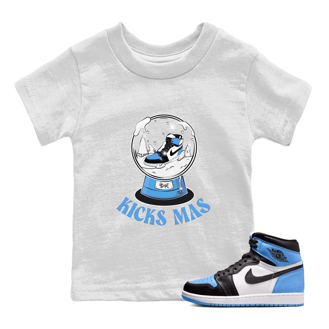 Snow Ball snkmatch Tee Kids - Air Jordan 1 UNC Toe