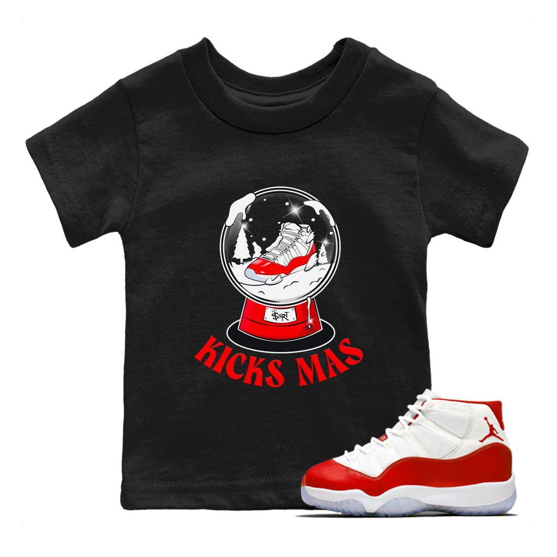 Snow Ball snkmatch Tee Kids - Air Jordan 11 Cherry