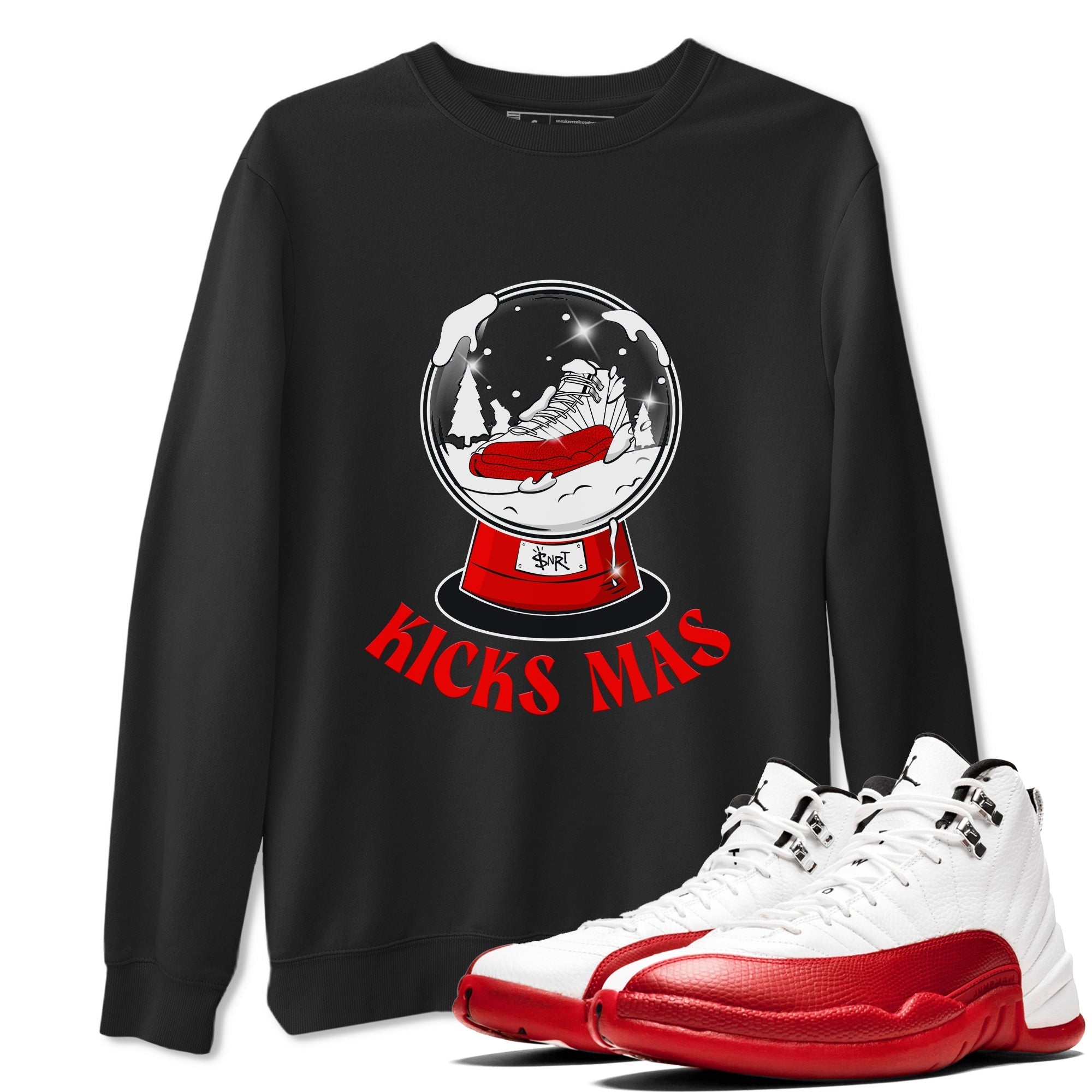 Snow Ball snkmatch Tee - Air Jordan 12 Cherry