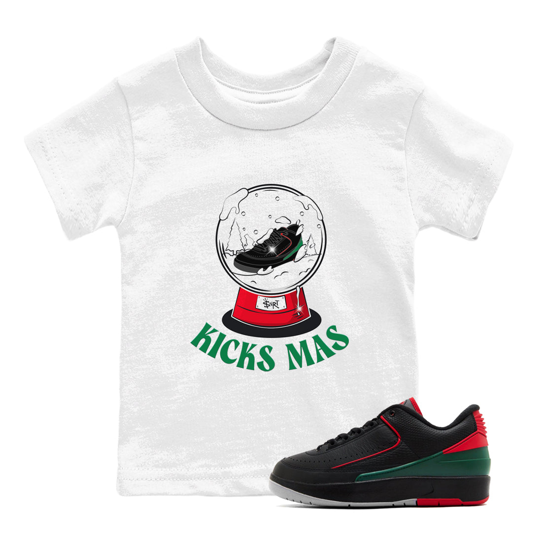Snow Ball snkmatch Tee Kids - Air Jordan 2 Christmas