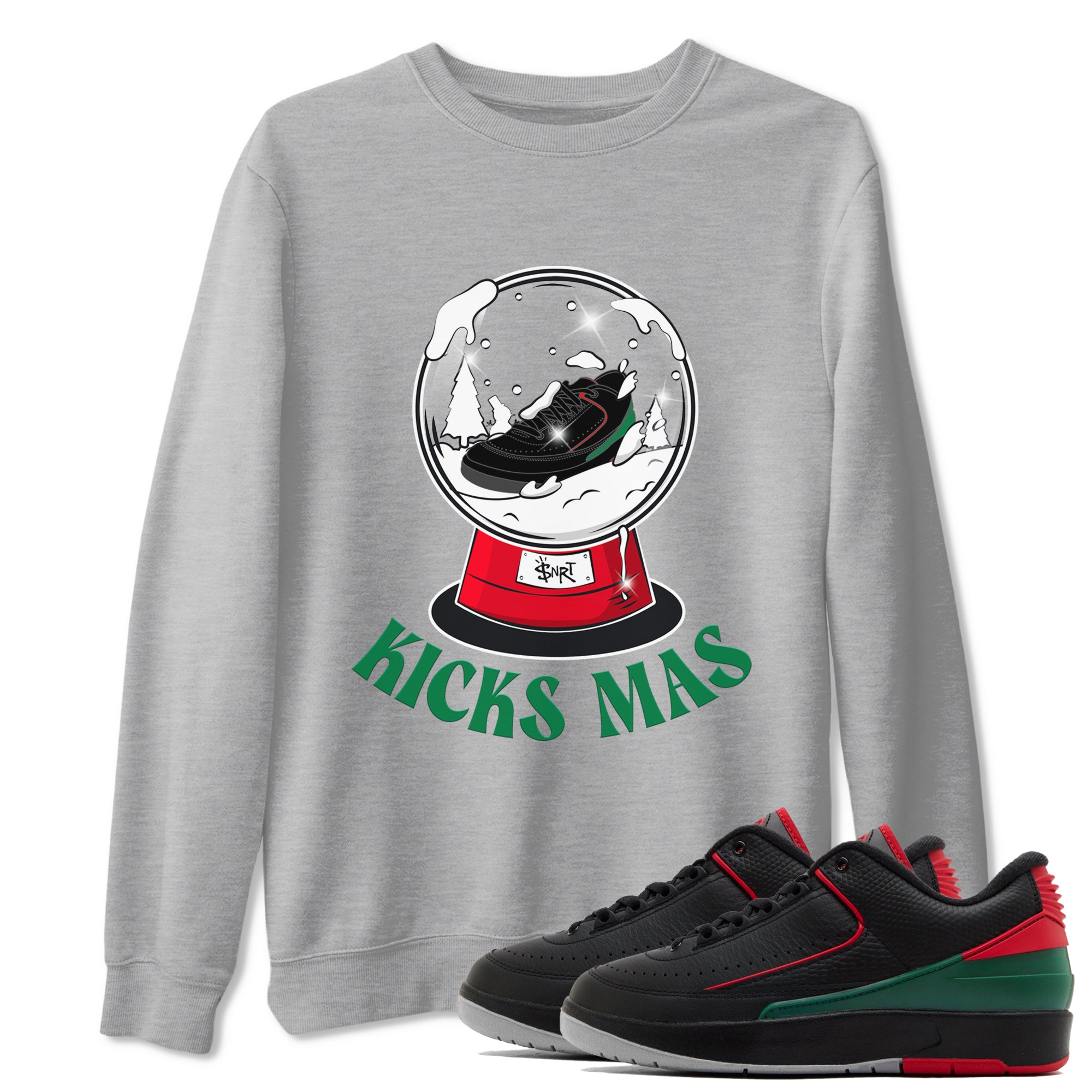 Snow Ball snkmatch Tee - Air Jordan 2 Christmas