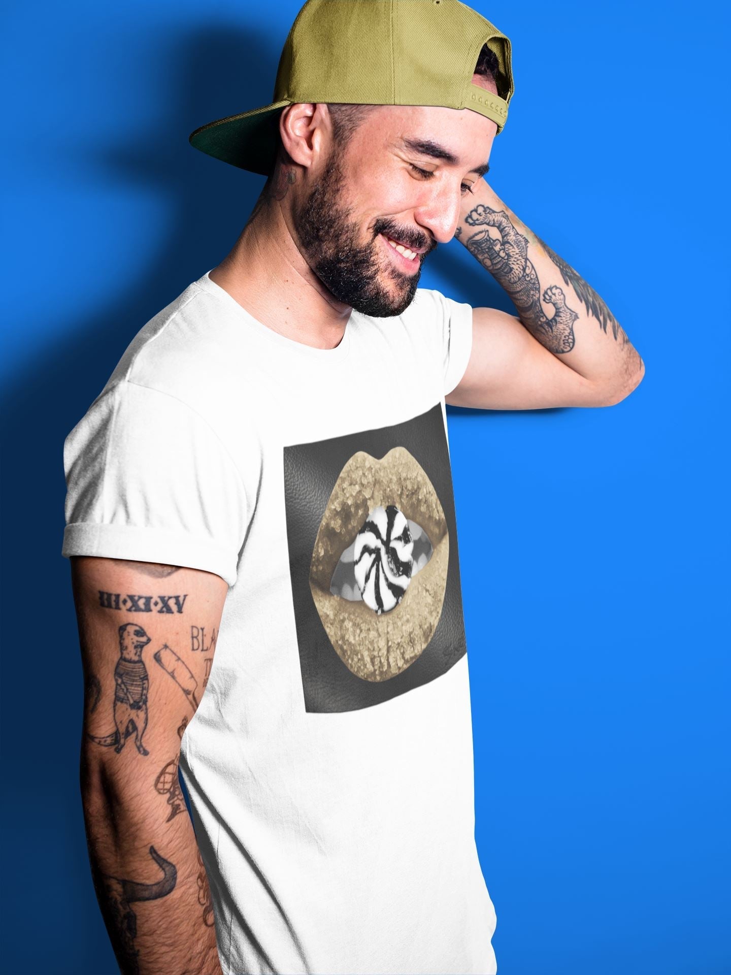 Lips Candy Unisex Tops - Air Jordan 1 Gold Toe