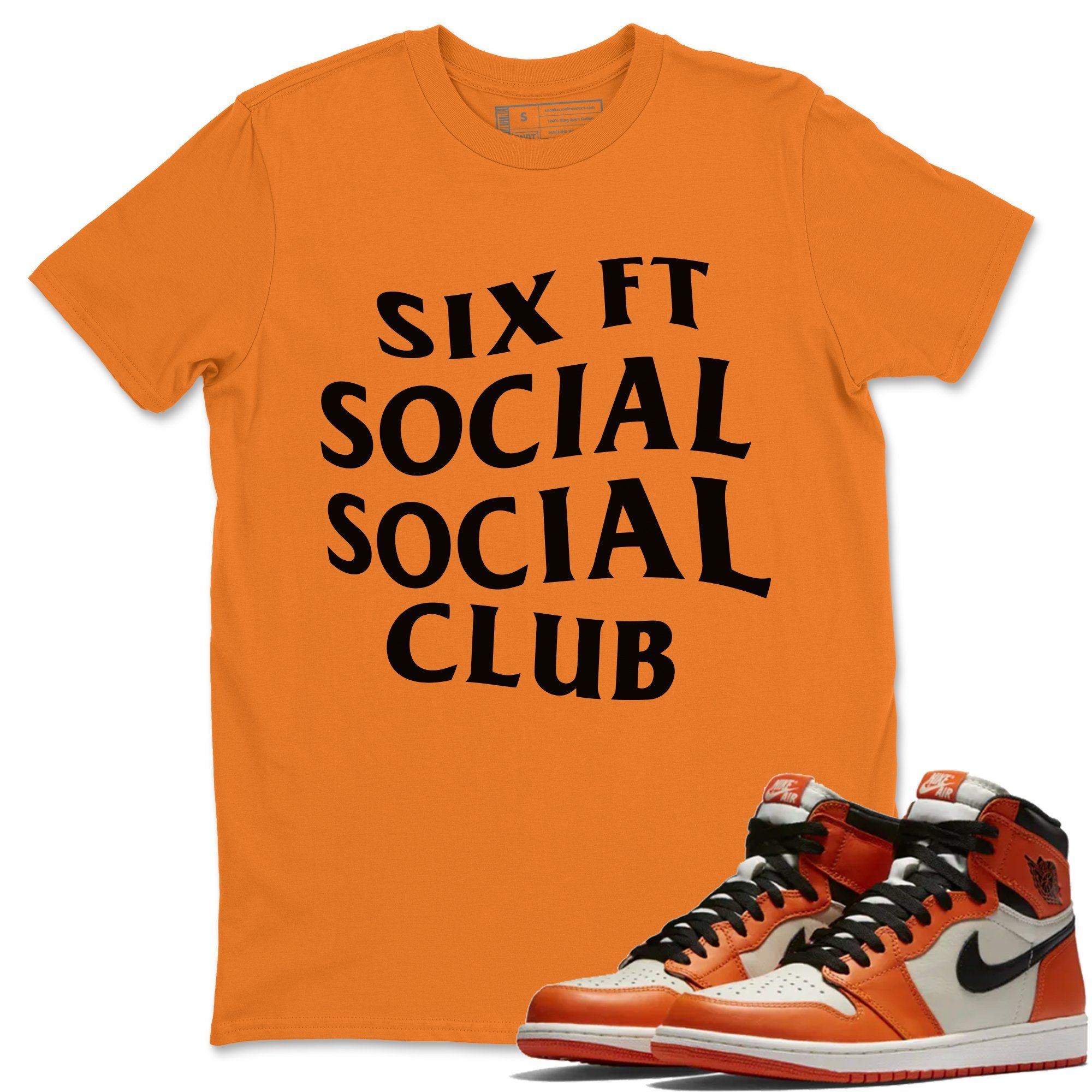 Six Ft Social Club Unisex Tops - Air Jordan 1 Shattered Backboard Away