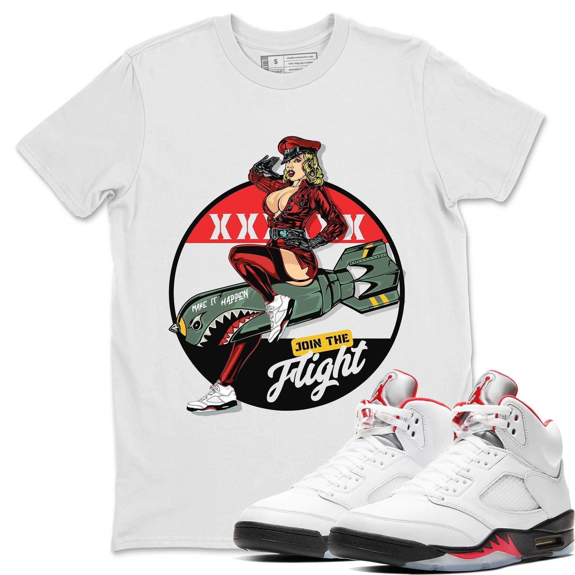 Pin Up Girl Unisex Tops - Air Jordan 5 Fire Red