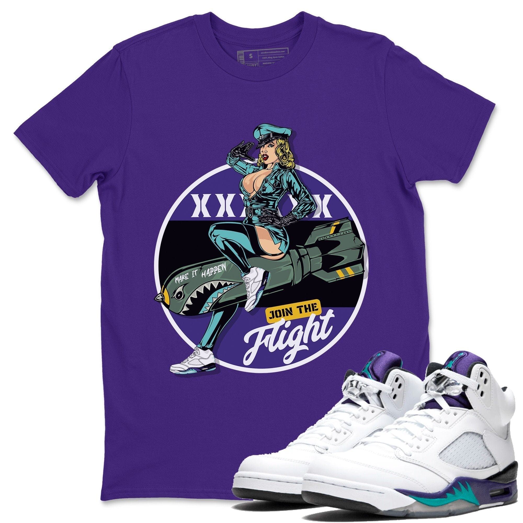 Pin Up Girl Unisex Tops - Air Jordan 5 Retro Grape