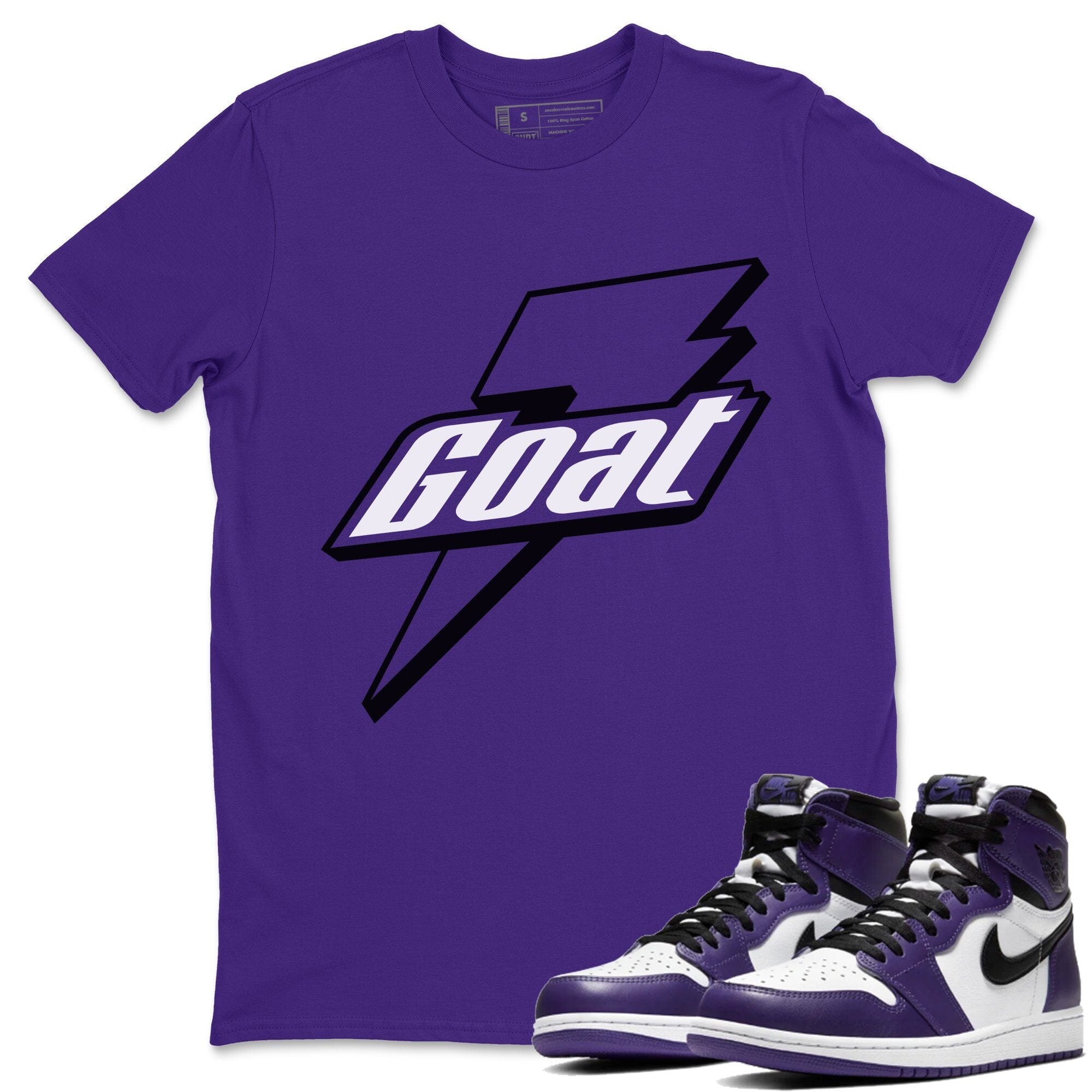 Goat Unisex Tops - Air Jordan 1 Court Purple
