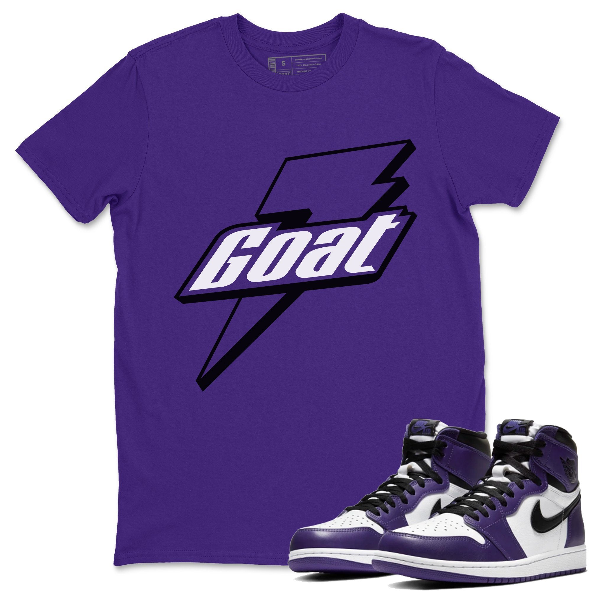 Goat Unisex Tops - Air Jordan 1 Court Purple