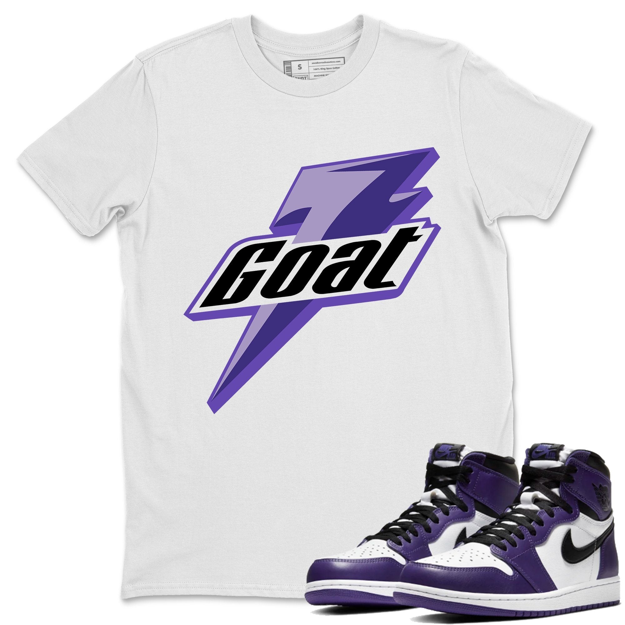 Goat Unisex Tops - Air Jordan 1 Court Purple