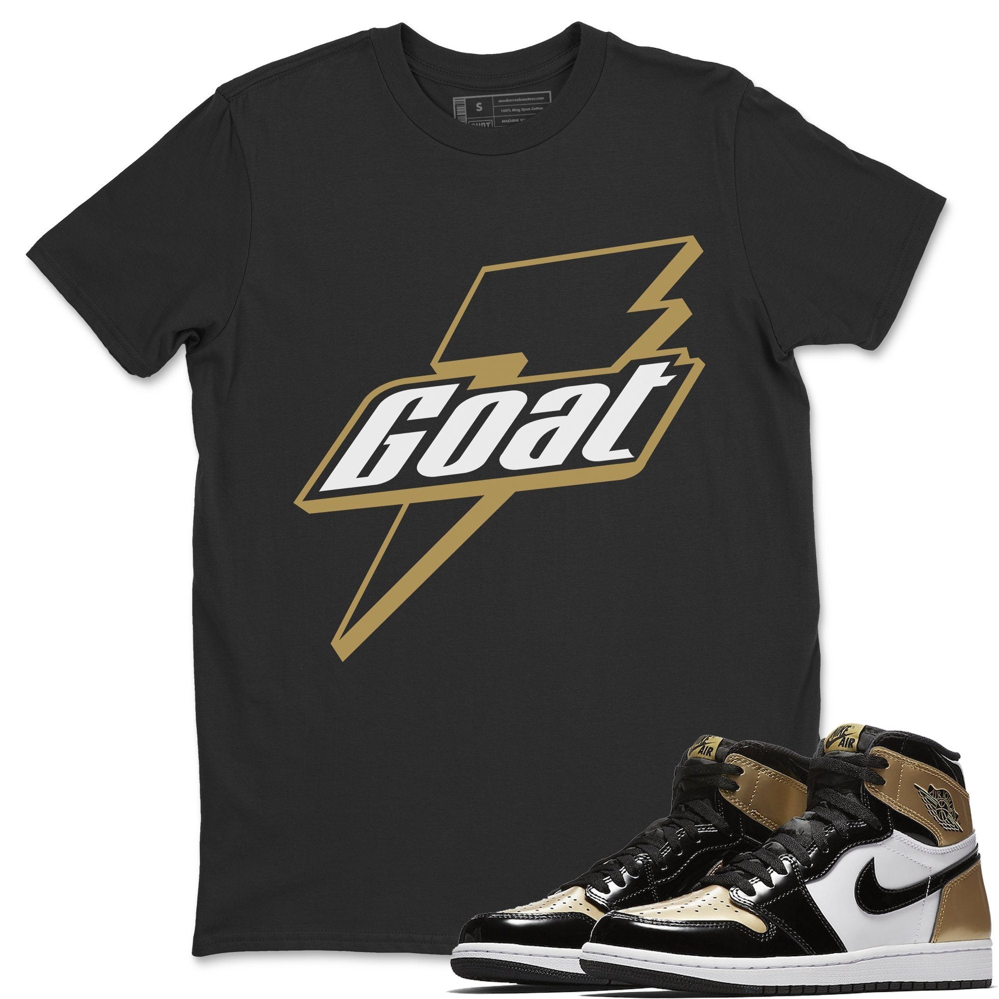 Goat Unisex Tops - Air Jordan 1 Gold Toe