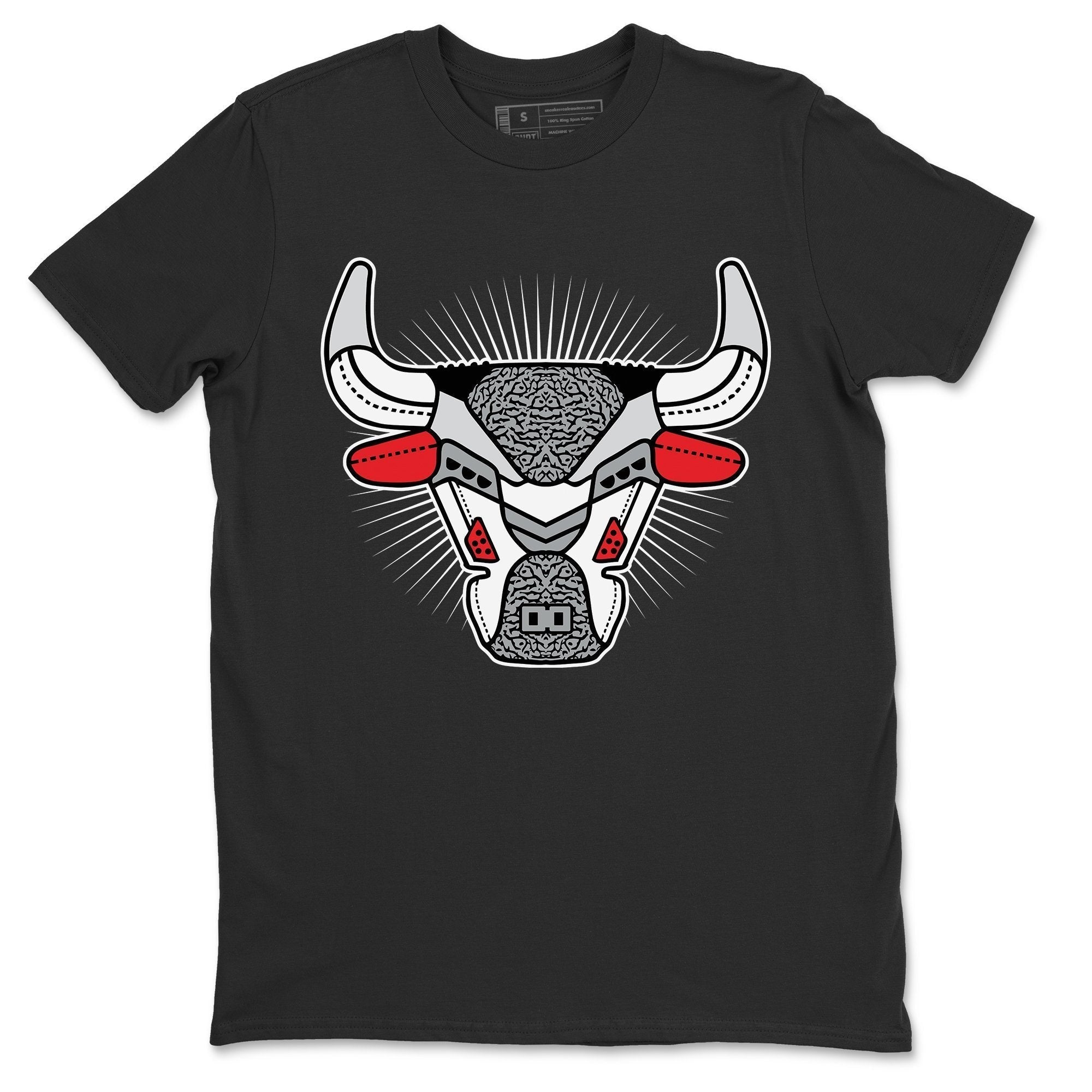 AJ3 Bull Head Unisex Tops - Air Jordan 3 White Cement