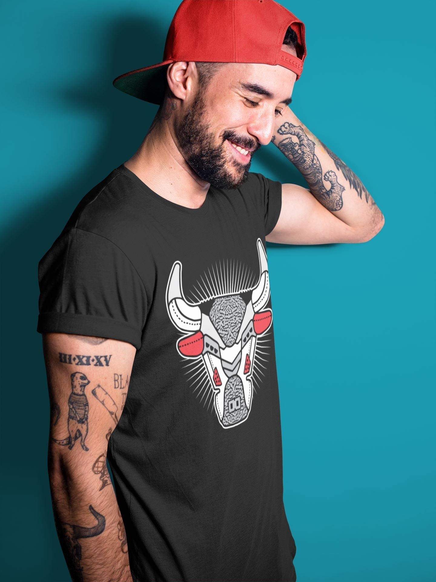 AJ3 Bull Head Unisex Tops - Air Jordan 3 White Cement