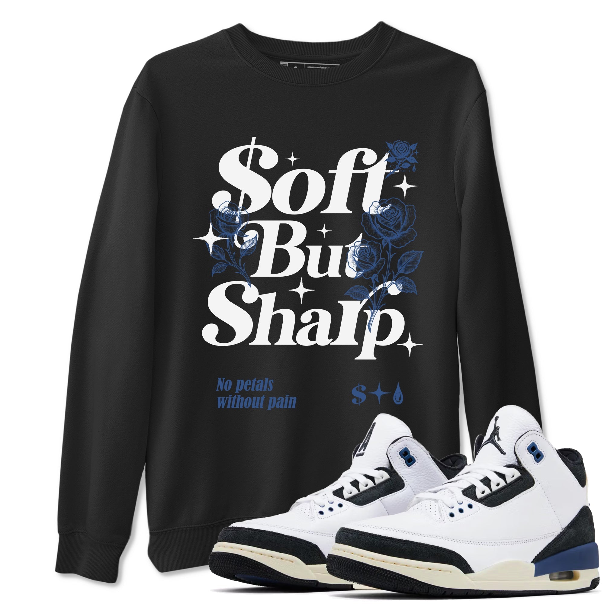Soft but Sharp snkmatch Tees - Air Jordan 3 A Ma Maniere x Diffused Blue