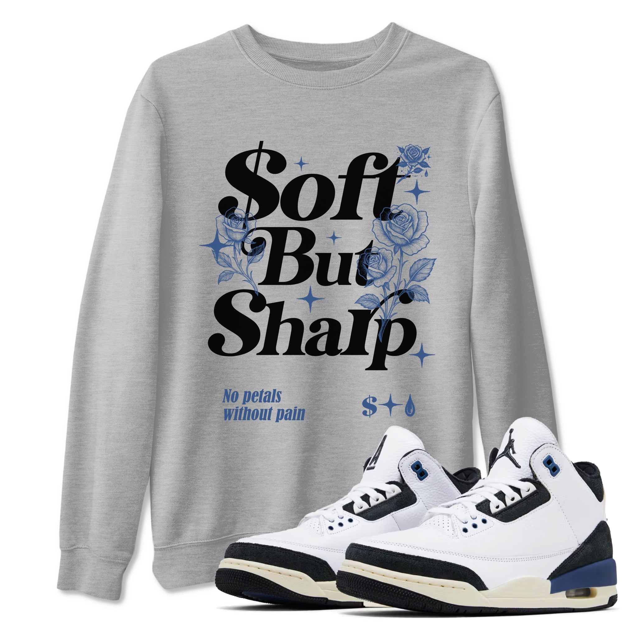 Soft but Sharp snkmatch Tees - Air Jordan 3 A Ma Maniere x Diffused Blue