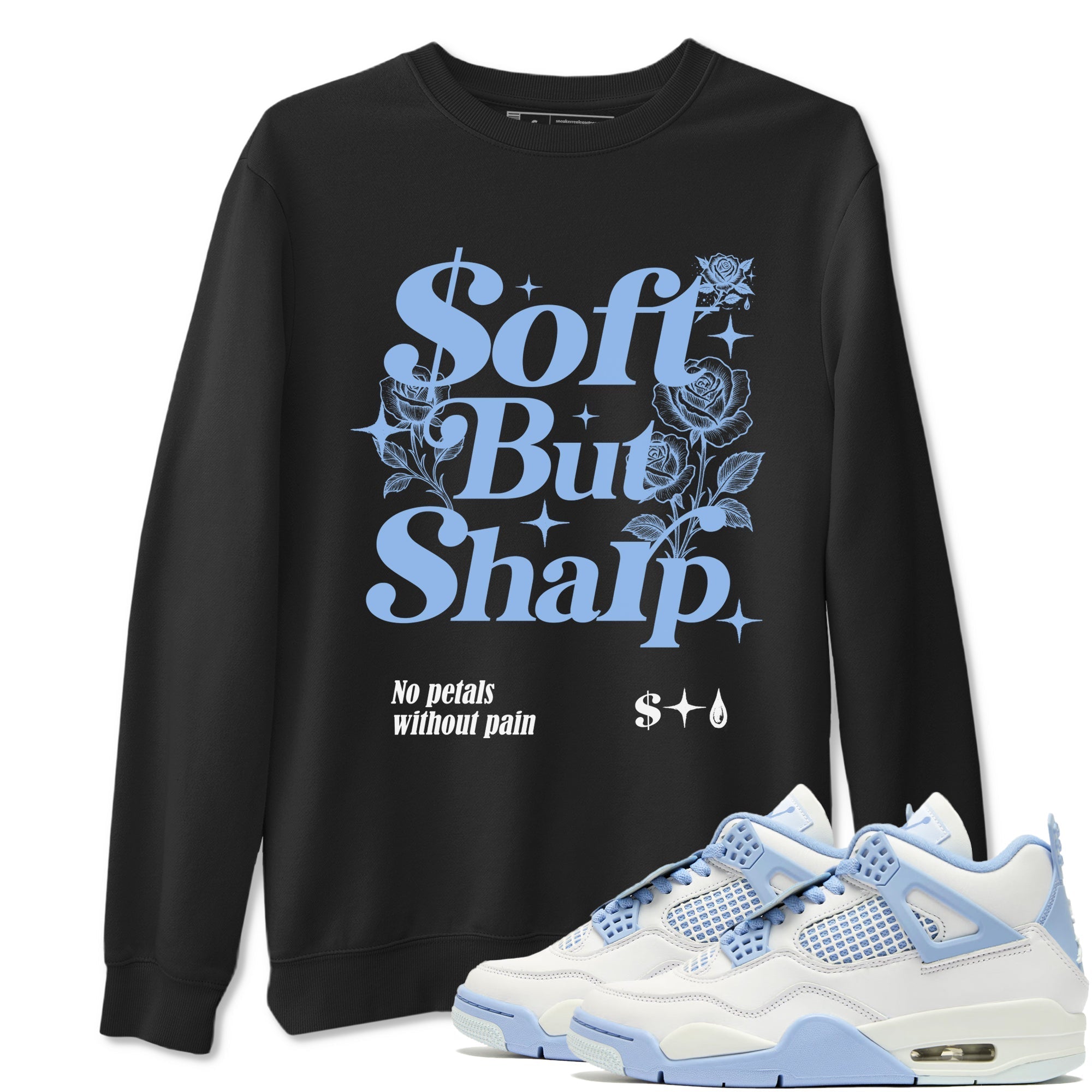 Soft but Sharp snkmatch Tees - Air Jordan 4 Forget Me Not