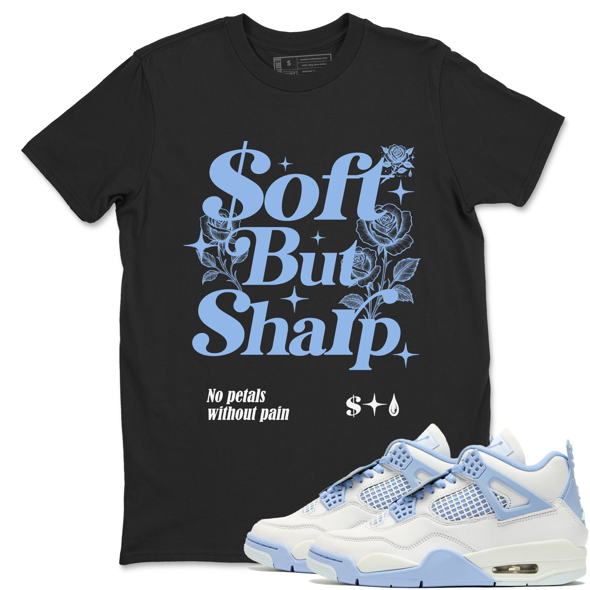 Soft but Sharp snkmatch Tees - Air Jordan 4 Forget Me Not