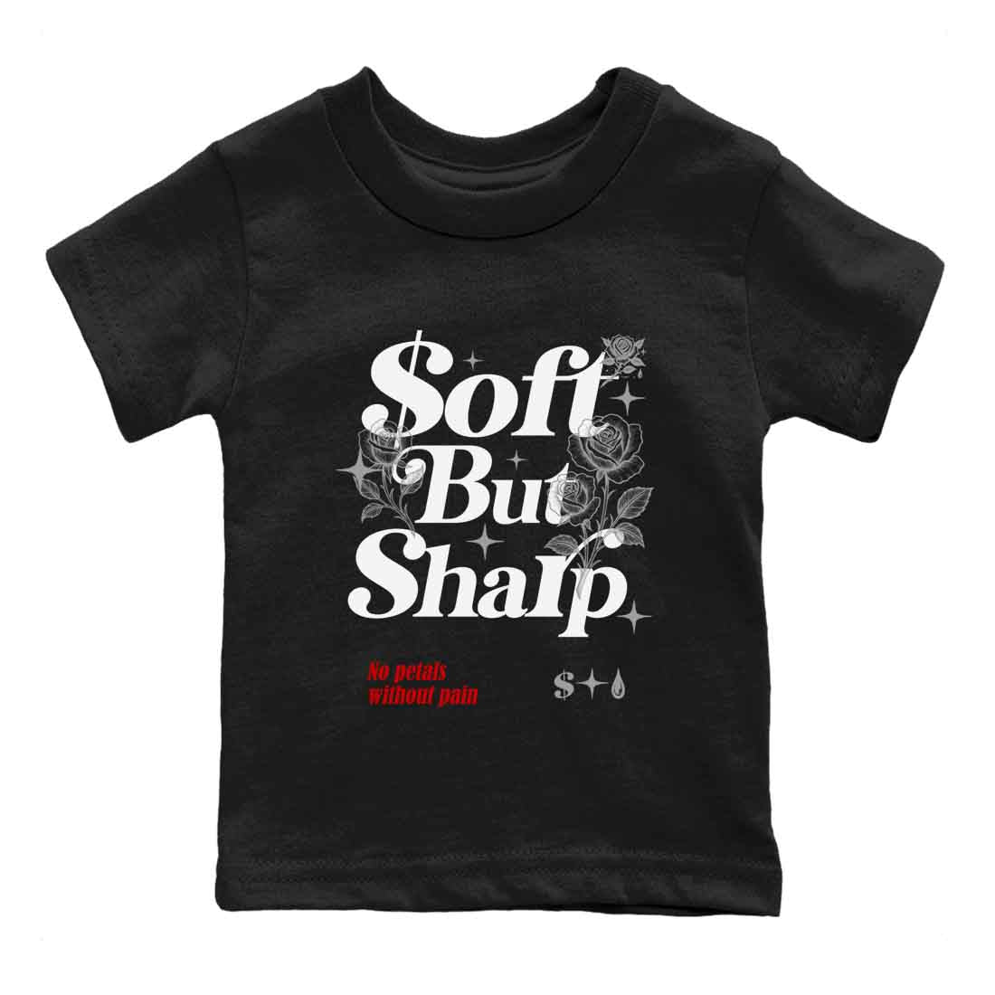 Soft But Sharp snkmatch Tees Kids - Air Jordan 4 White Cement