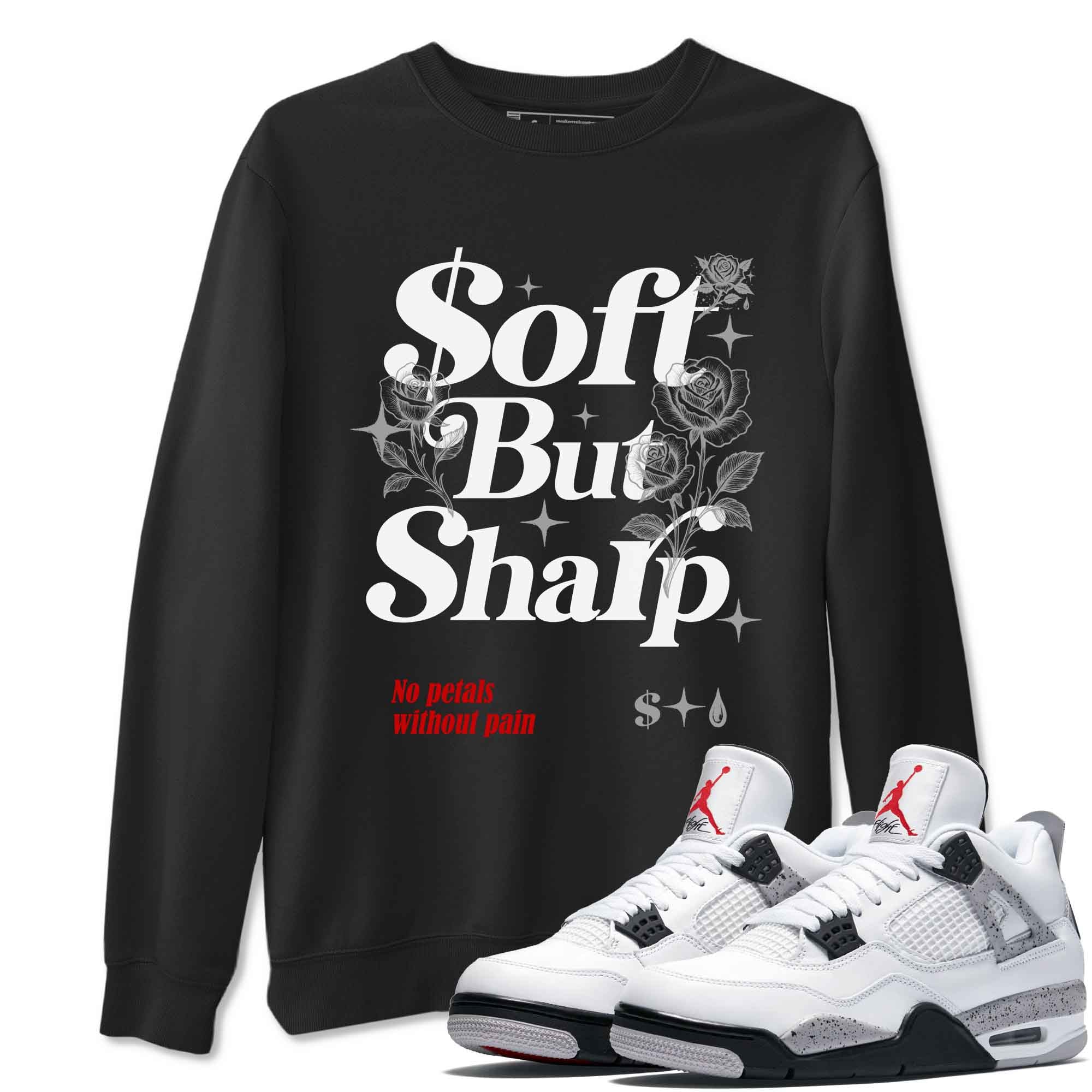 Soft But Sharp snkmatch Tees - Air Jordan 4 White Cement
