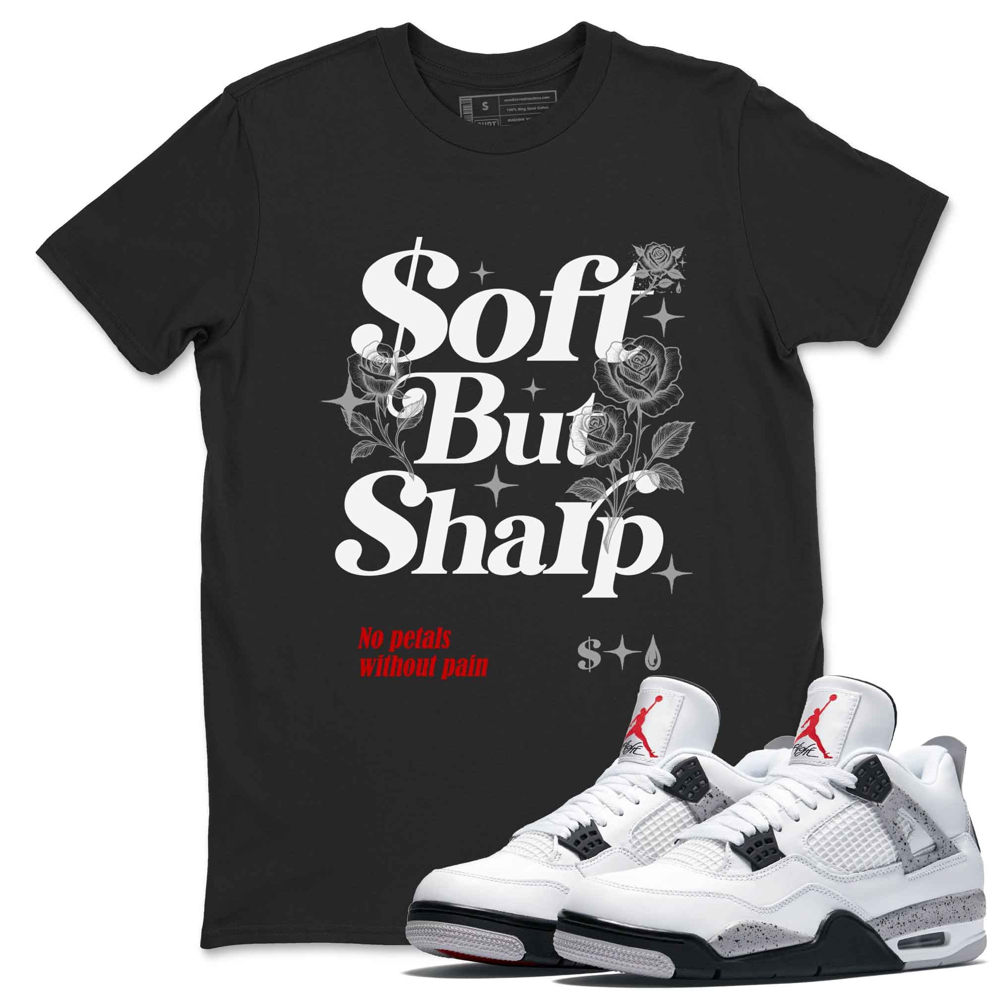 Soft But Sharp snkmatch Tees - Air Jordan 4 White Cement