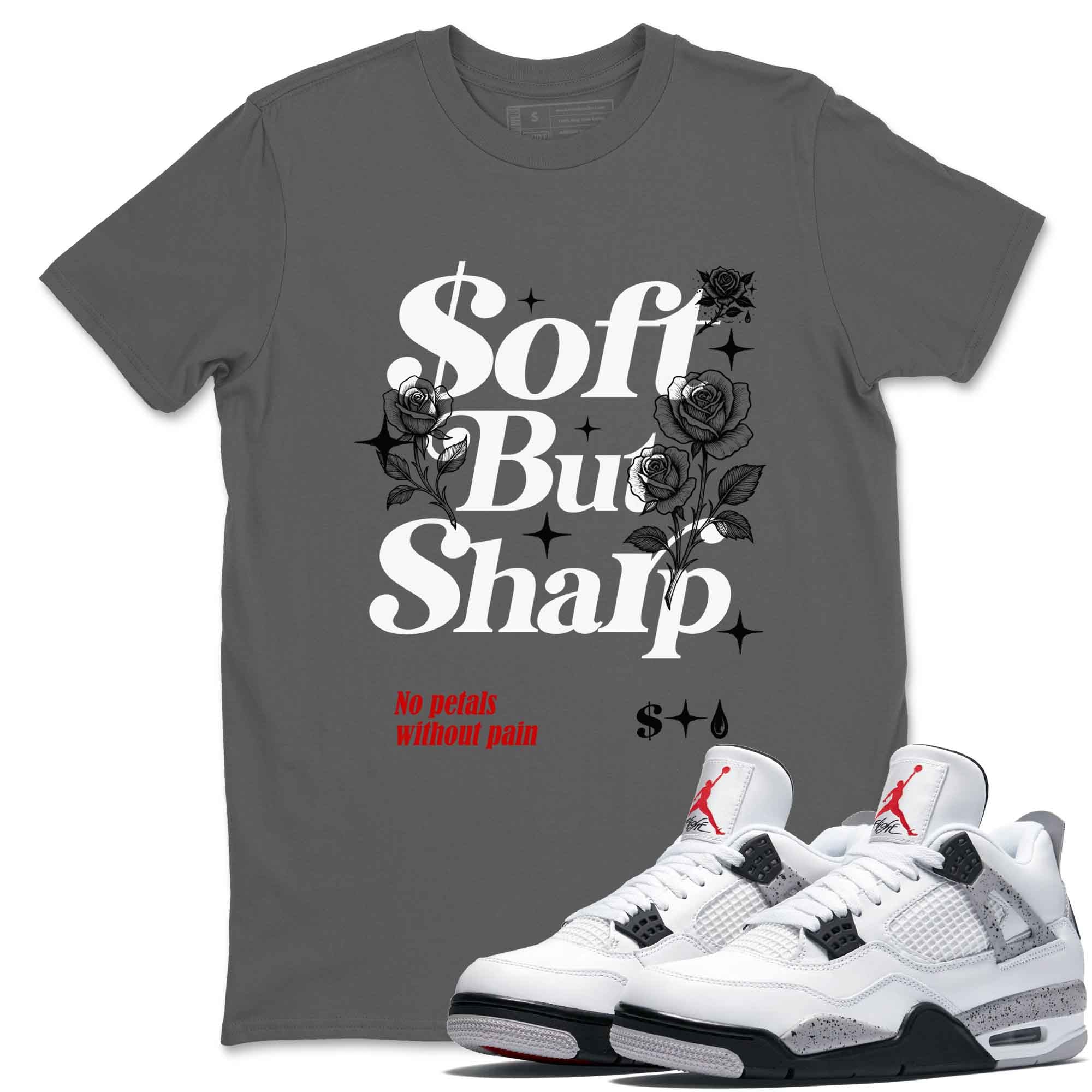 Soft But Sharp snkmatch Tees - Air Jordan 4 White Cement