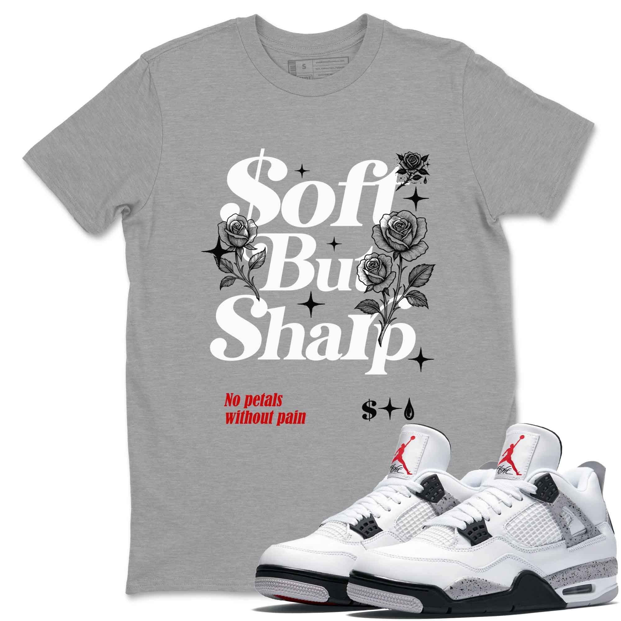 Soft But Sharp snkmatch Tees - Air Jordan 4 White Cement
