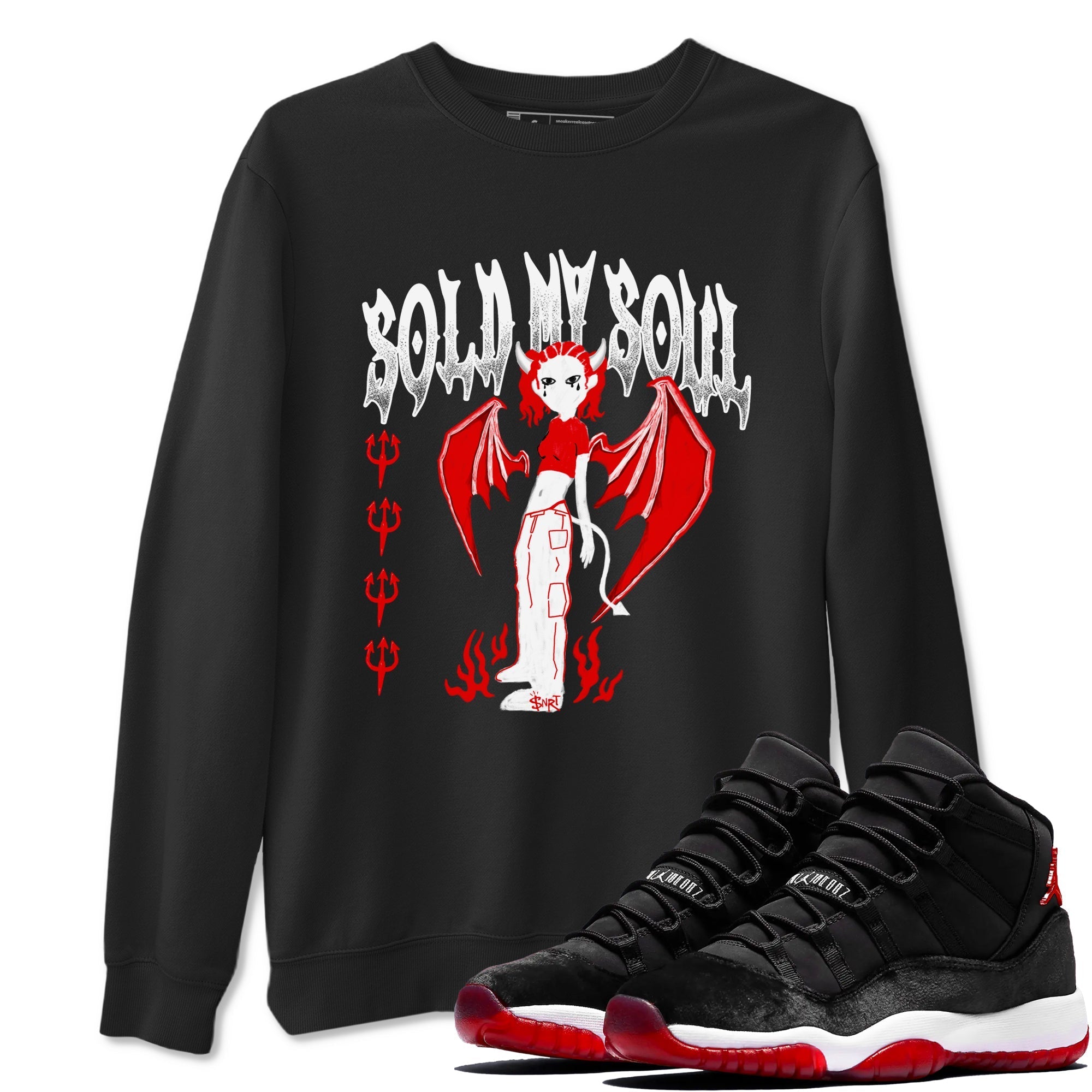 Sold My Soul snkmatch Tees - Air Jordan 11 Bred Velvet