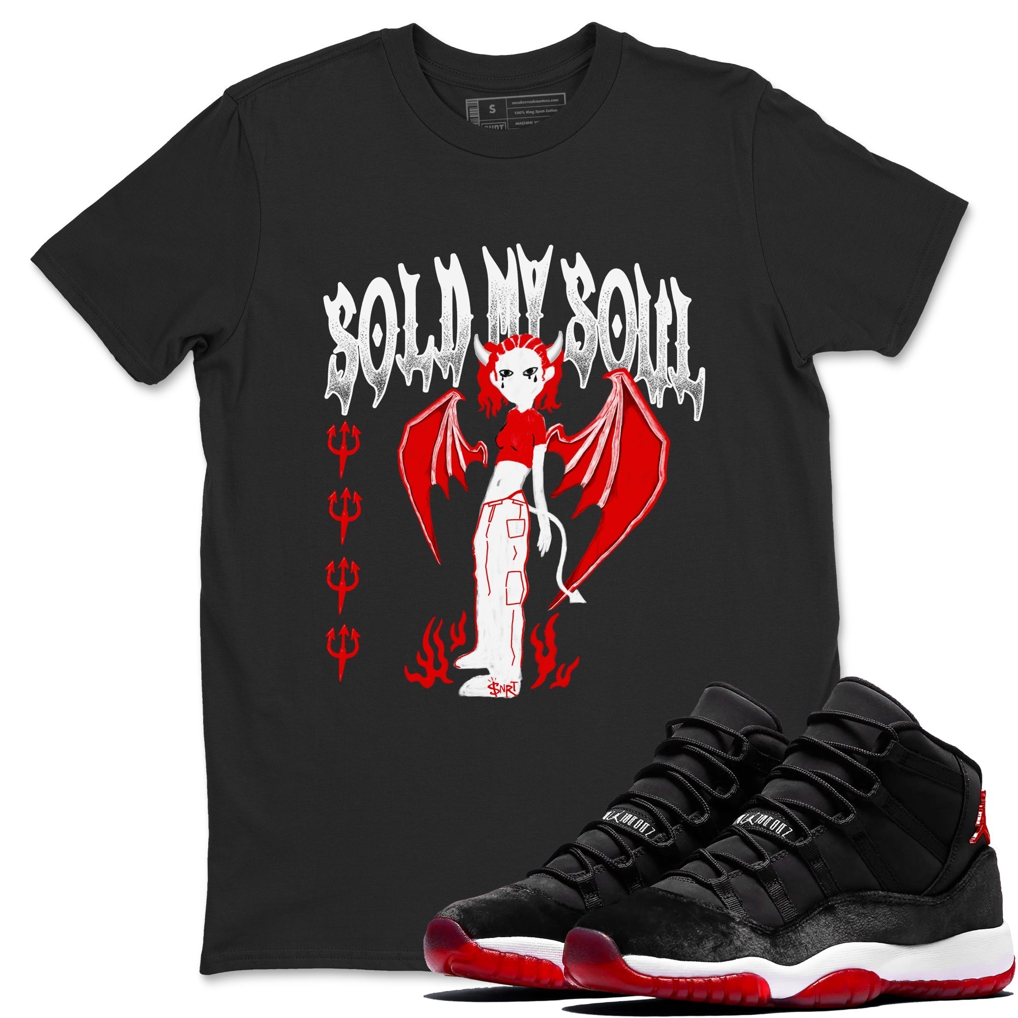 Sold My Soul snkmatch Tees - Air Jordan 11 Bred Velvet