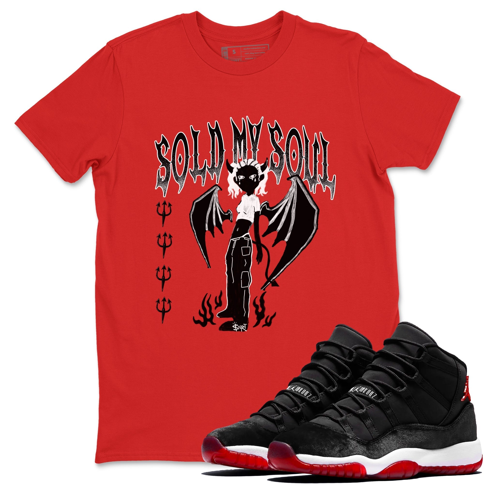 Sold My Soul snkmatch Tees - Air Jordan 11 Bred Velvet