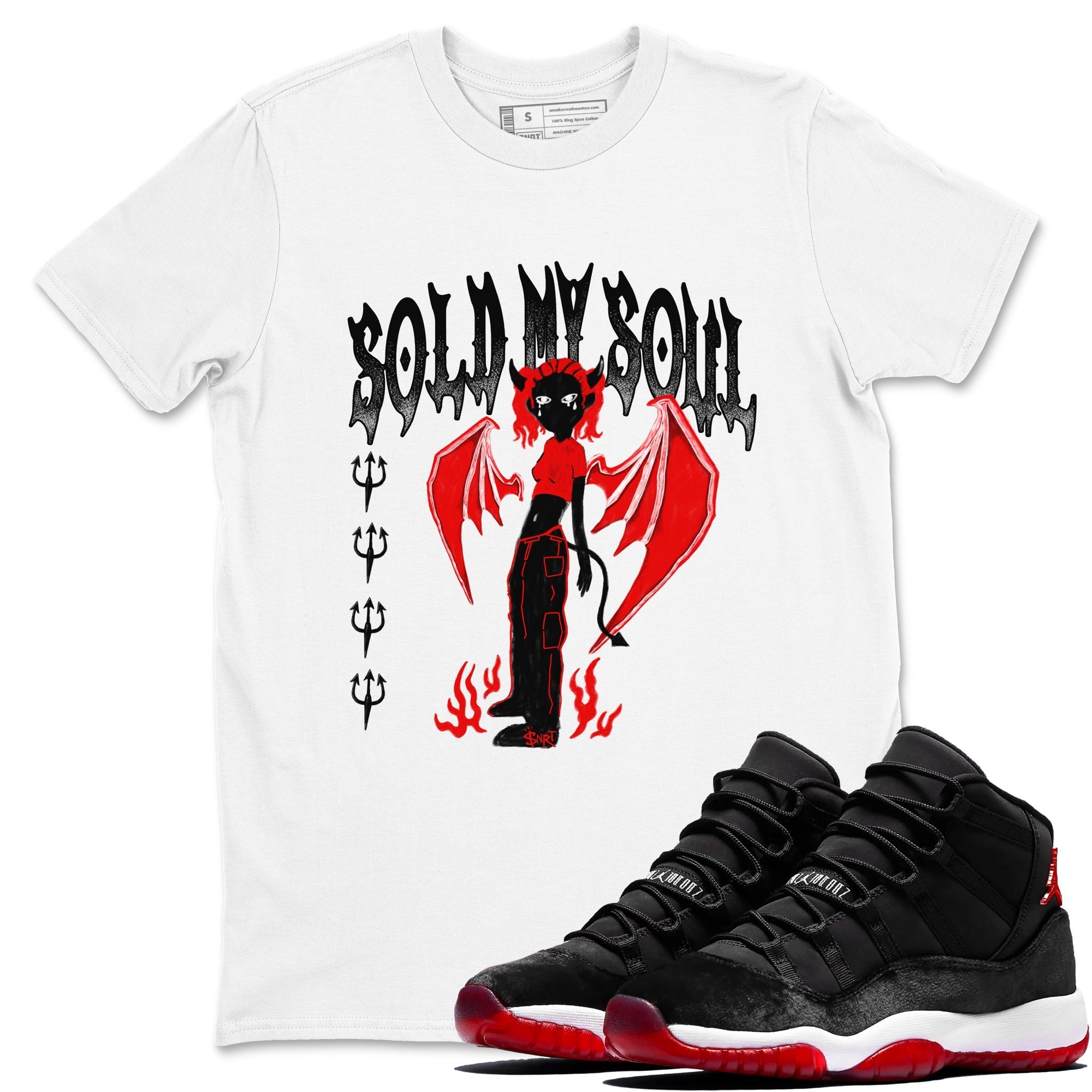 Sold My Soul snkmatch Tees - Air Jordan 11 Bred Velvet