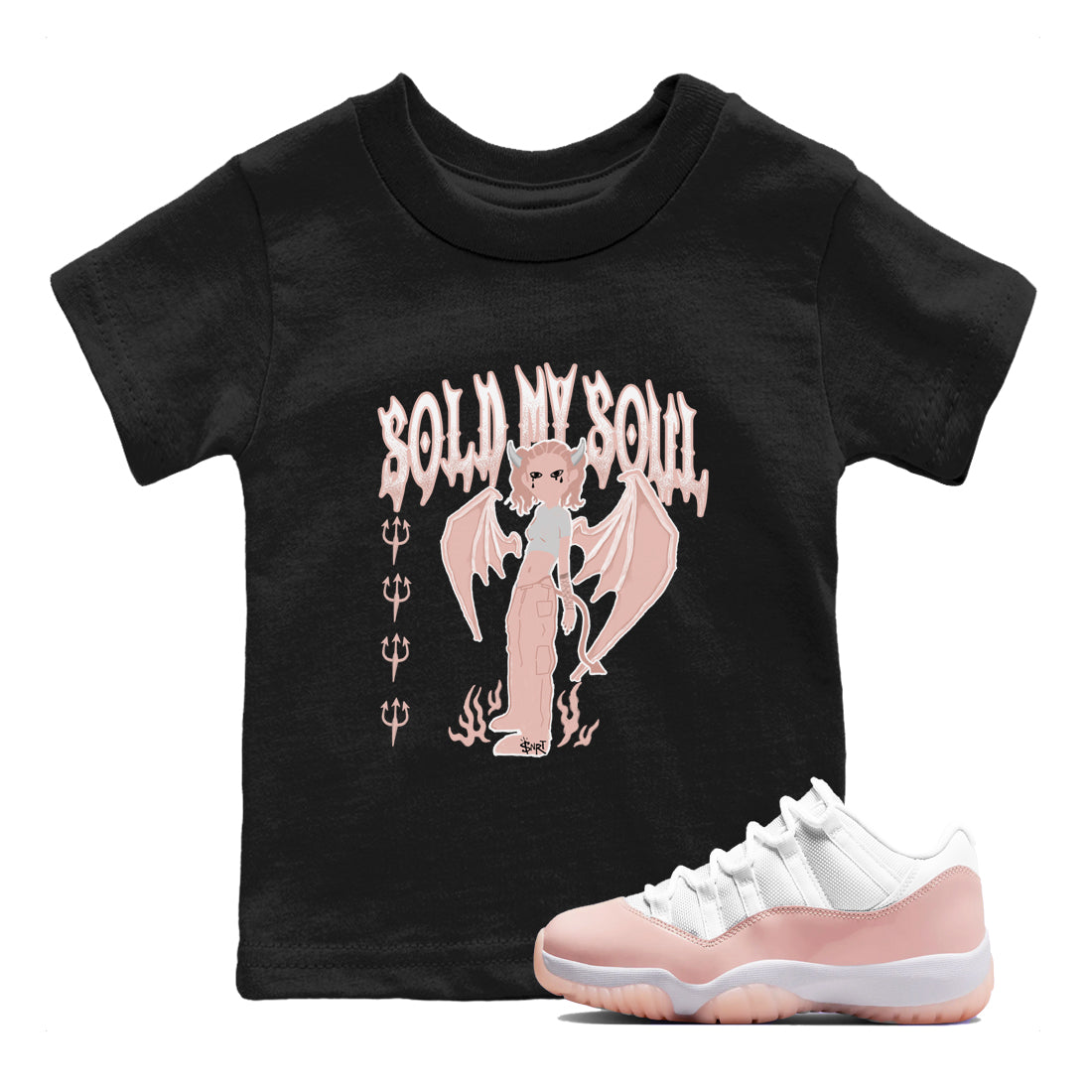 Sold My Soul snkmatch Tees Kids - Air Jordan 11 Legend Pink